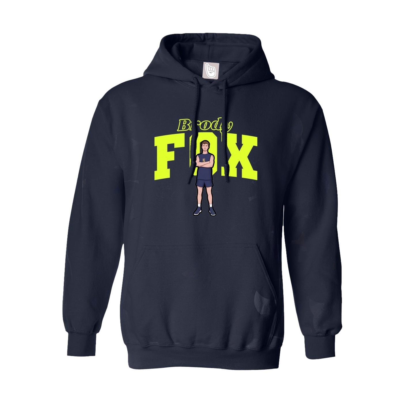 Hoodie — Name Arch in Navy