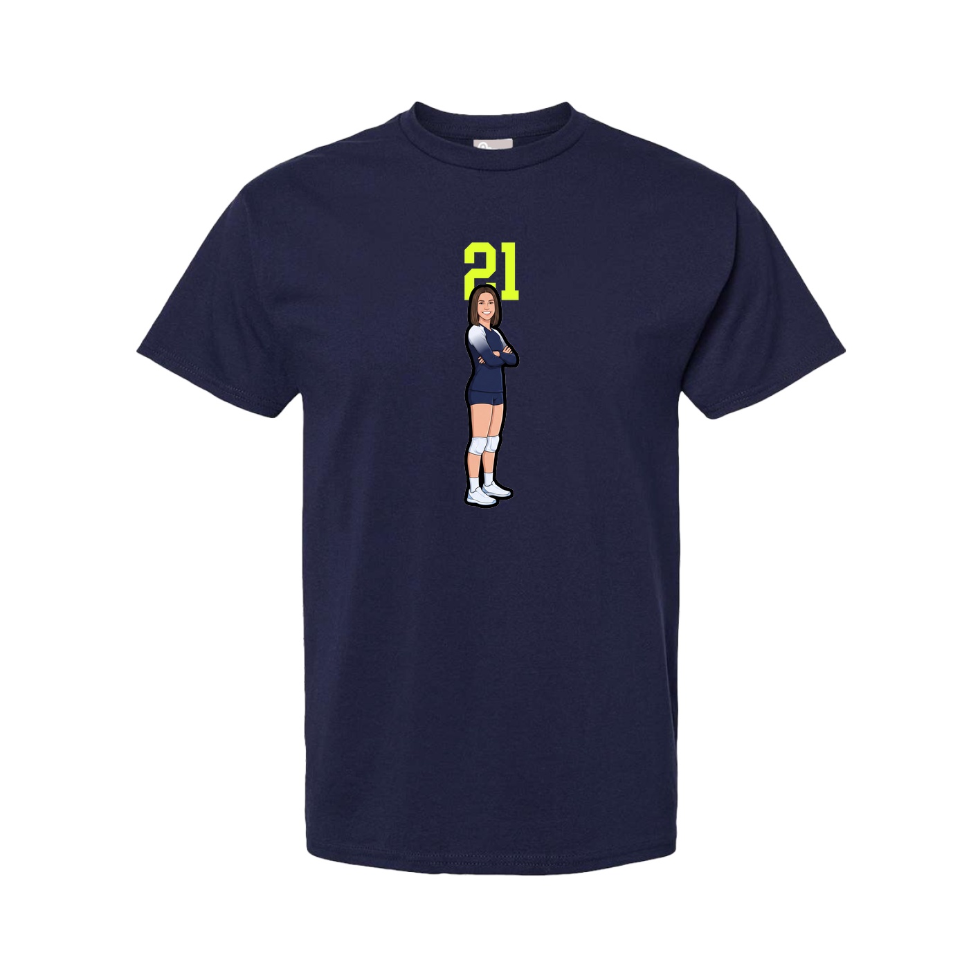 Youth Tee — Number Top in Navy