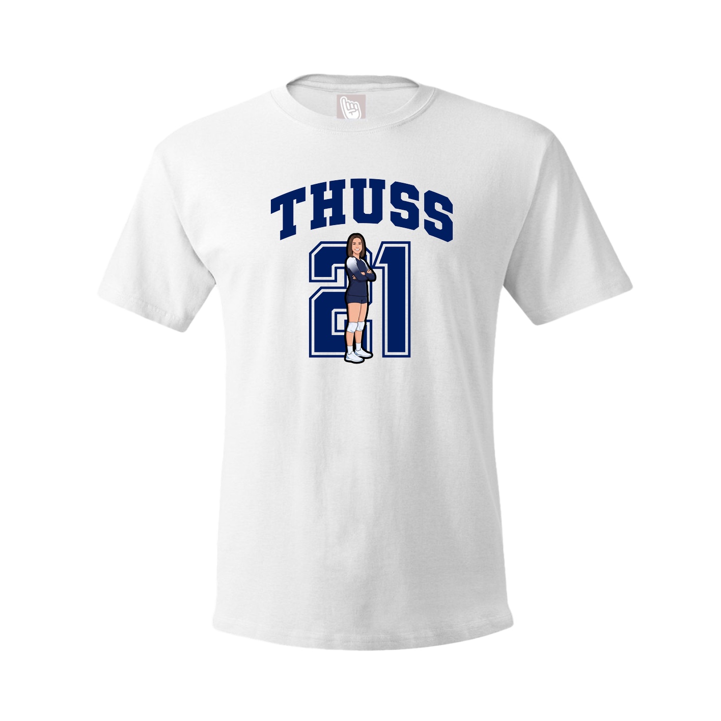 Tee — Number in White