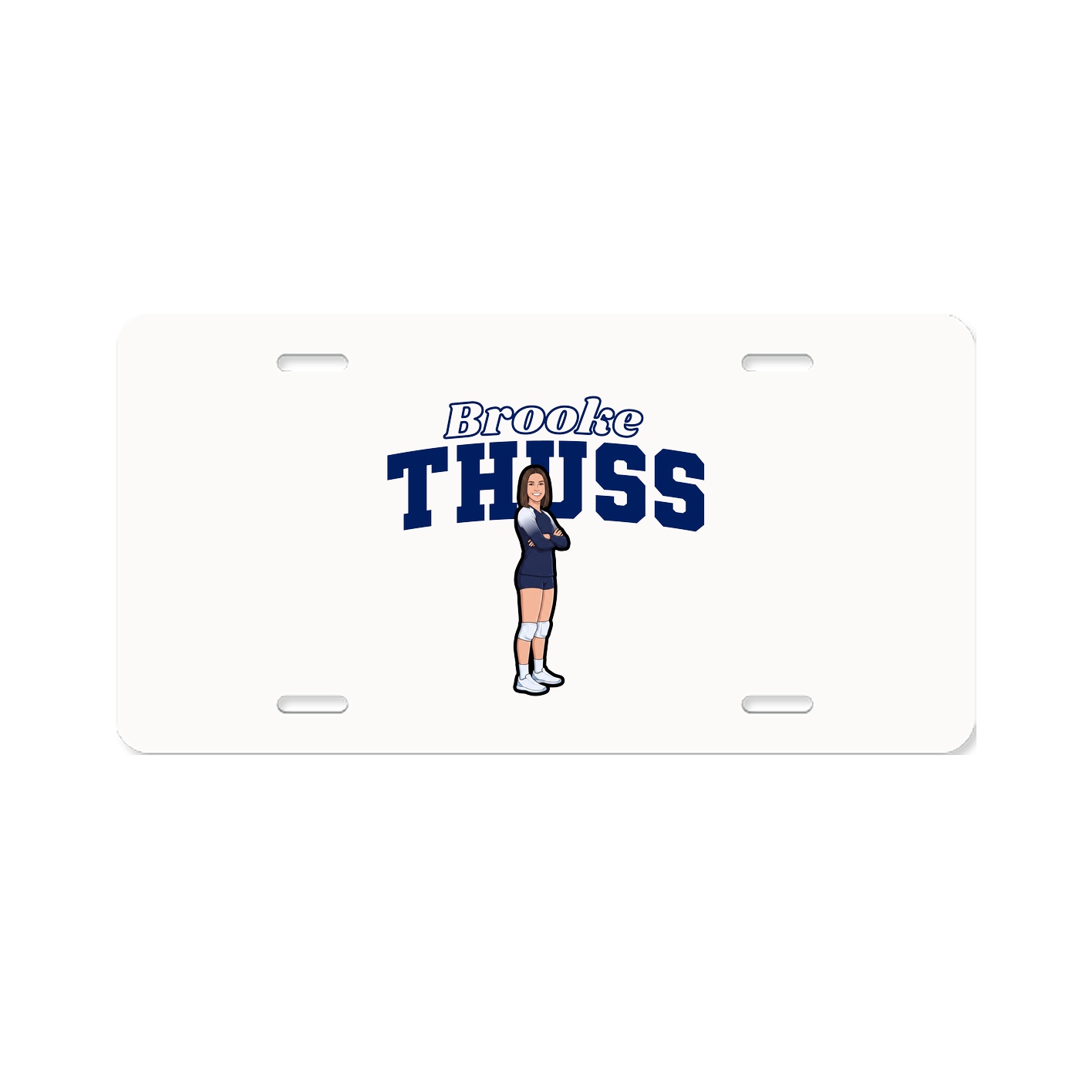 License Plate — Name Arch in Classic
