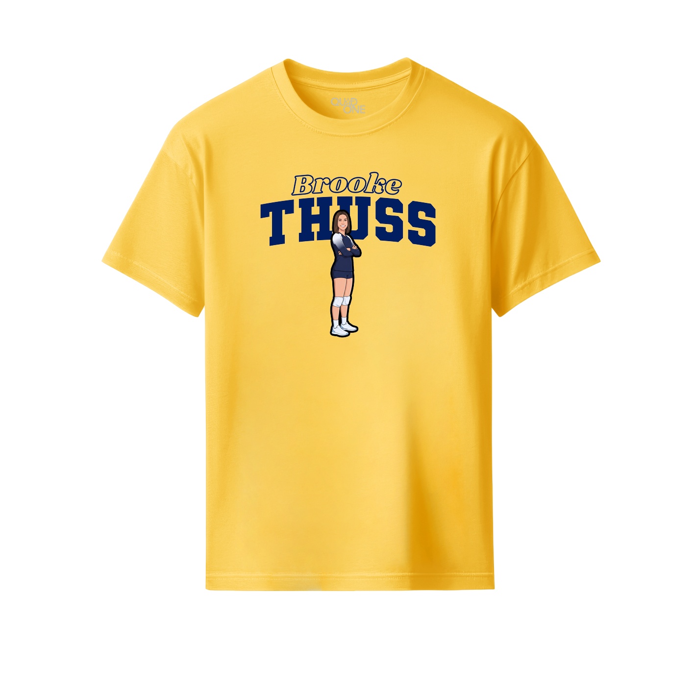 Youth Tee — Name Arch in Yellow