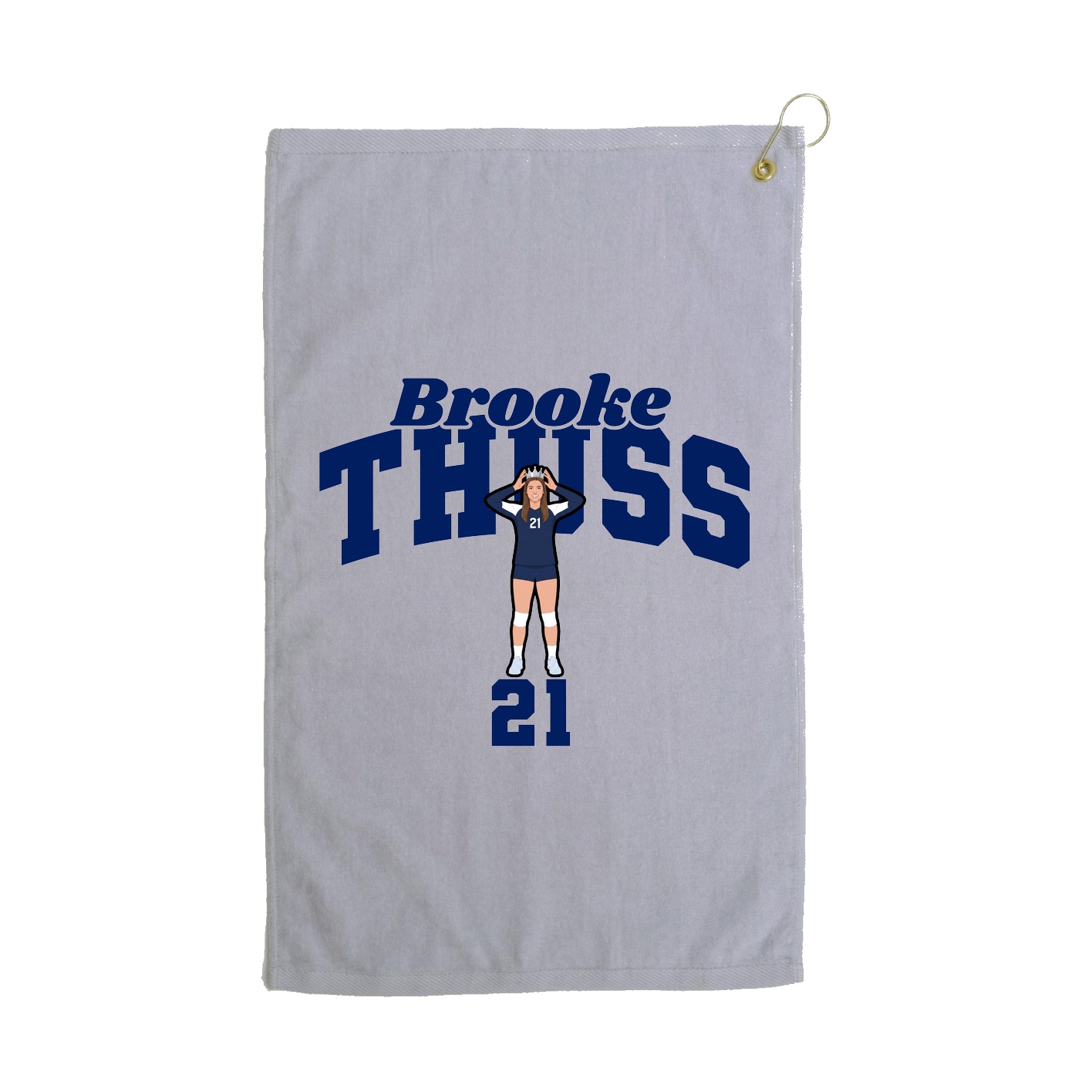 Golf Towel — Signature Arch in Grey