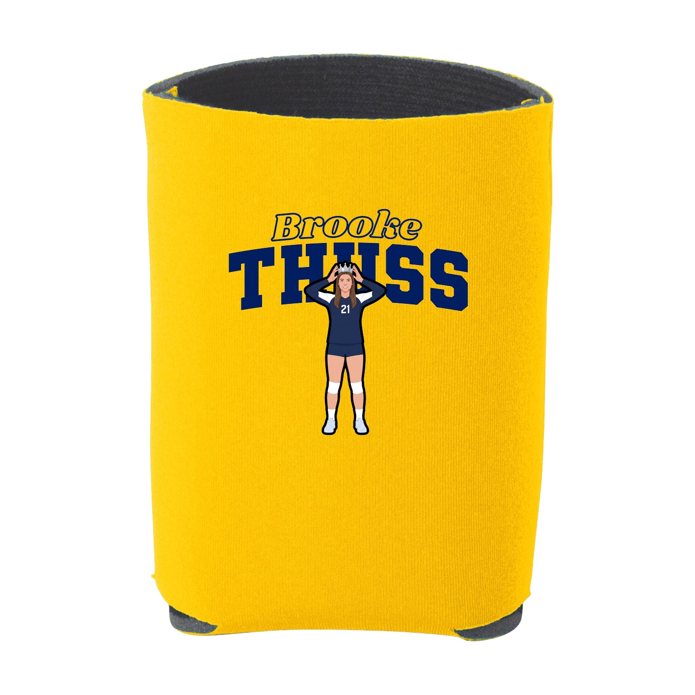 Can Holder — Name Arch in Yellow