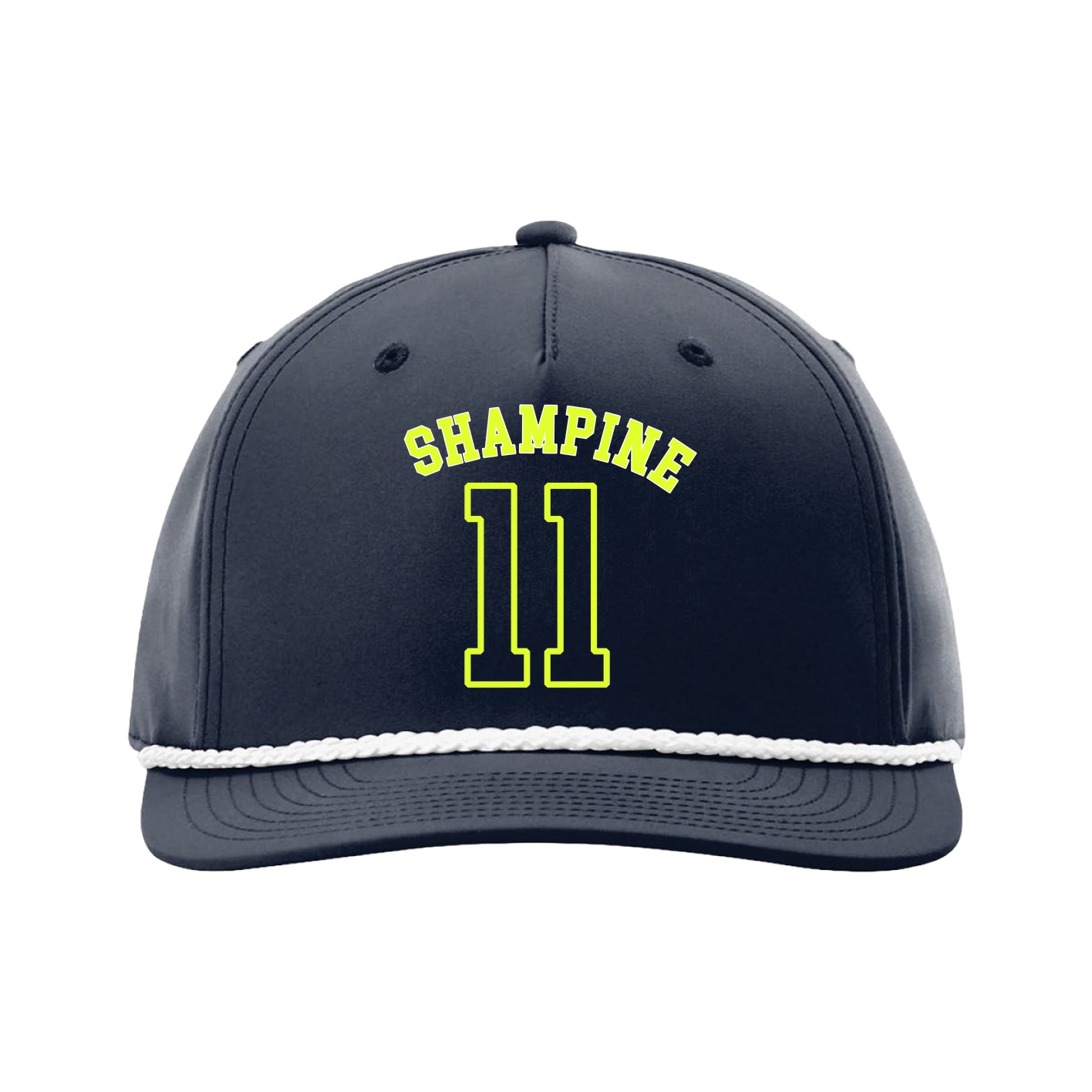 Five-Panel Classic Rope Cap — Shirsey Arch in Navy
