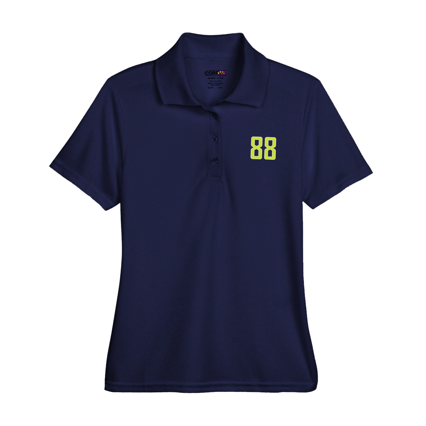 Womens Performance Polo — Front Shirsy in Navy