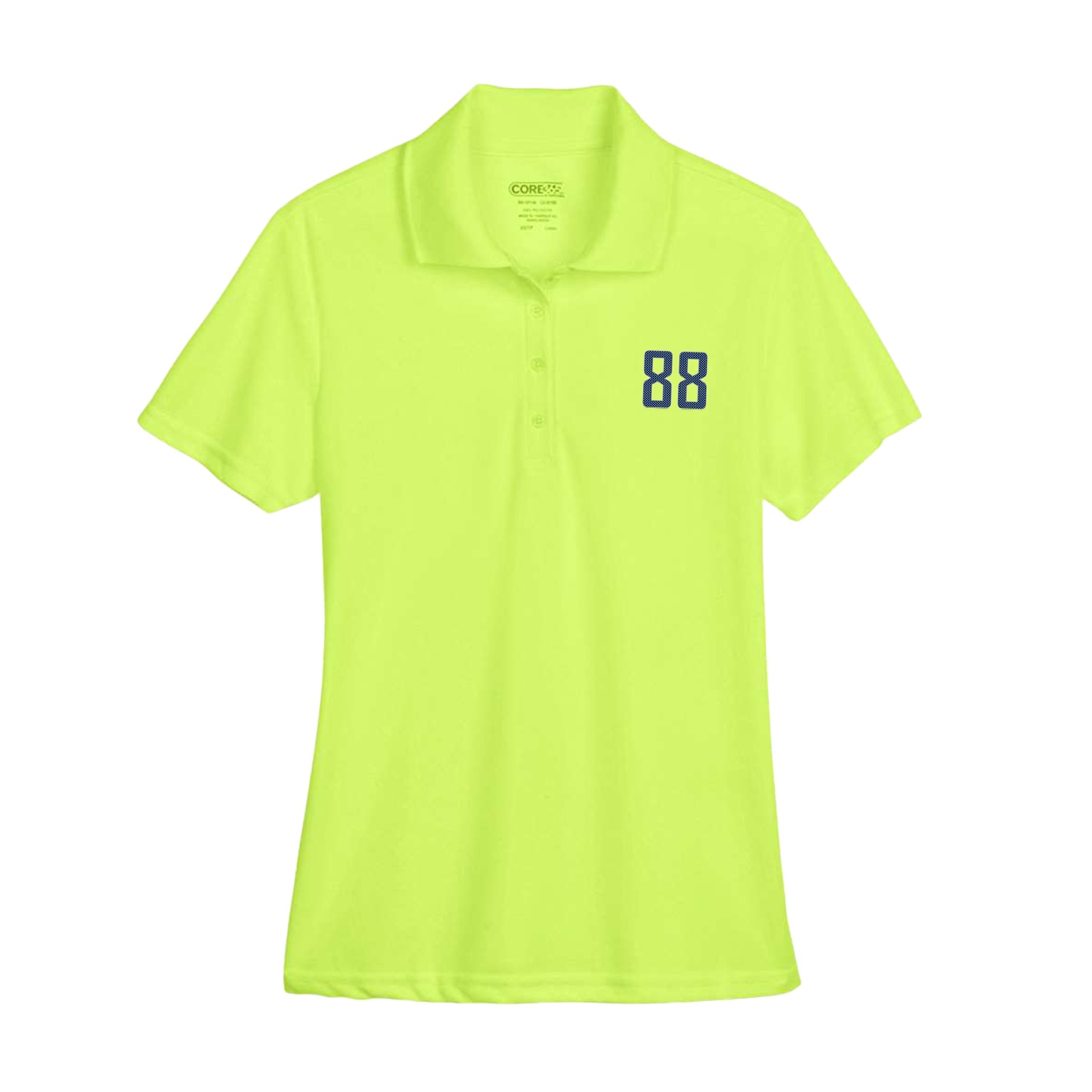 Womens Performance Polo — Front Shirsy in Yellow