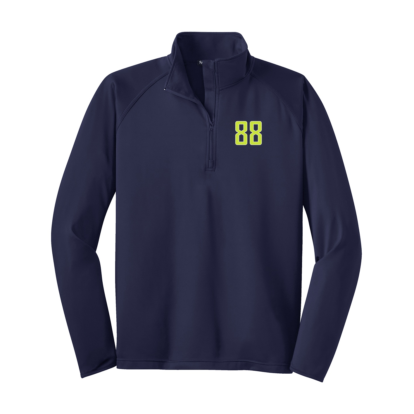 Q-Zip Pullover — Front Shirsy in Navy