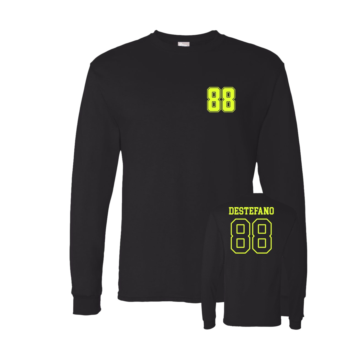 Long Sleeve Tee — Chest Back in Black