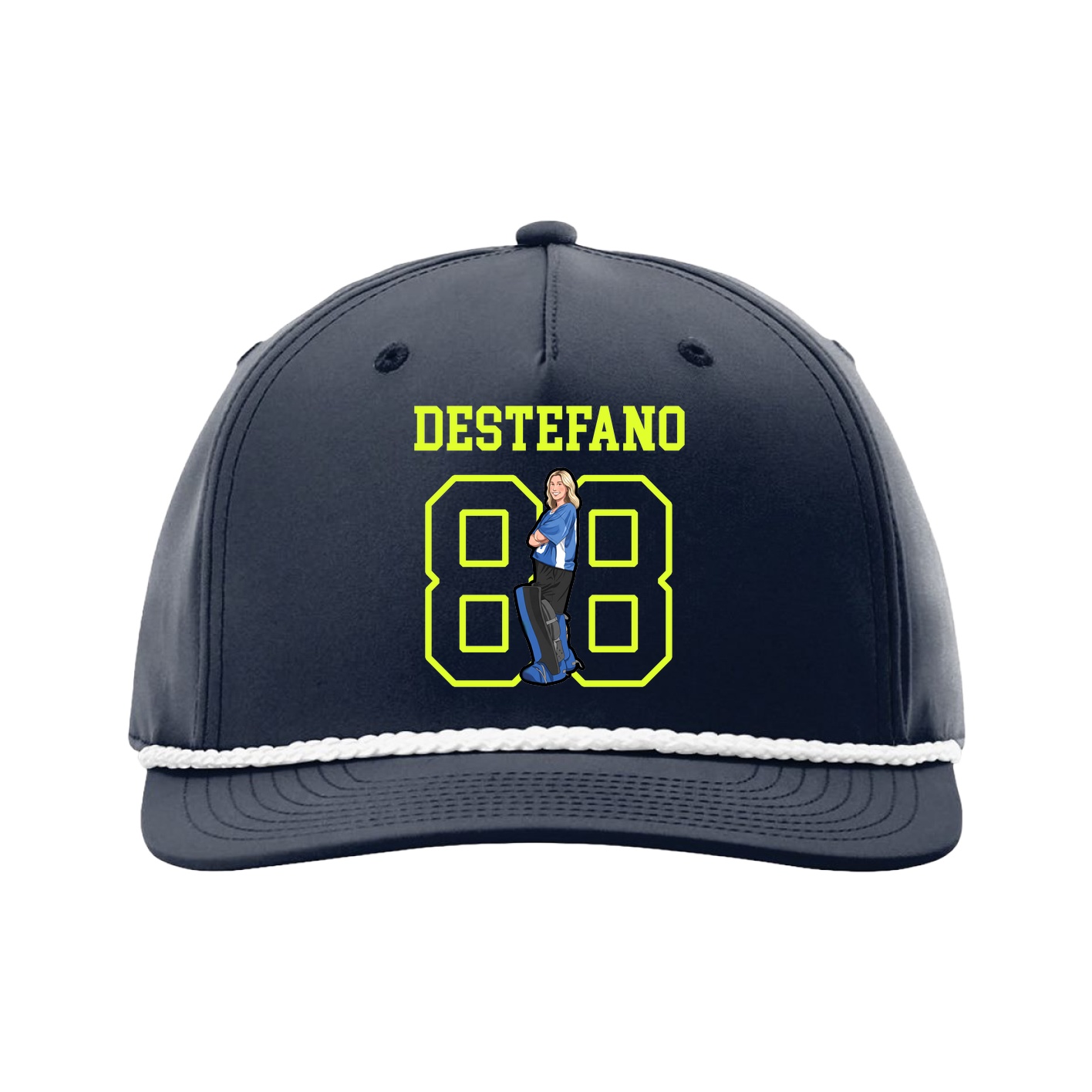 Five-Panel Classic Rope Cap — Shirsey in Navy