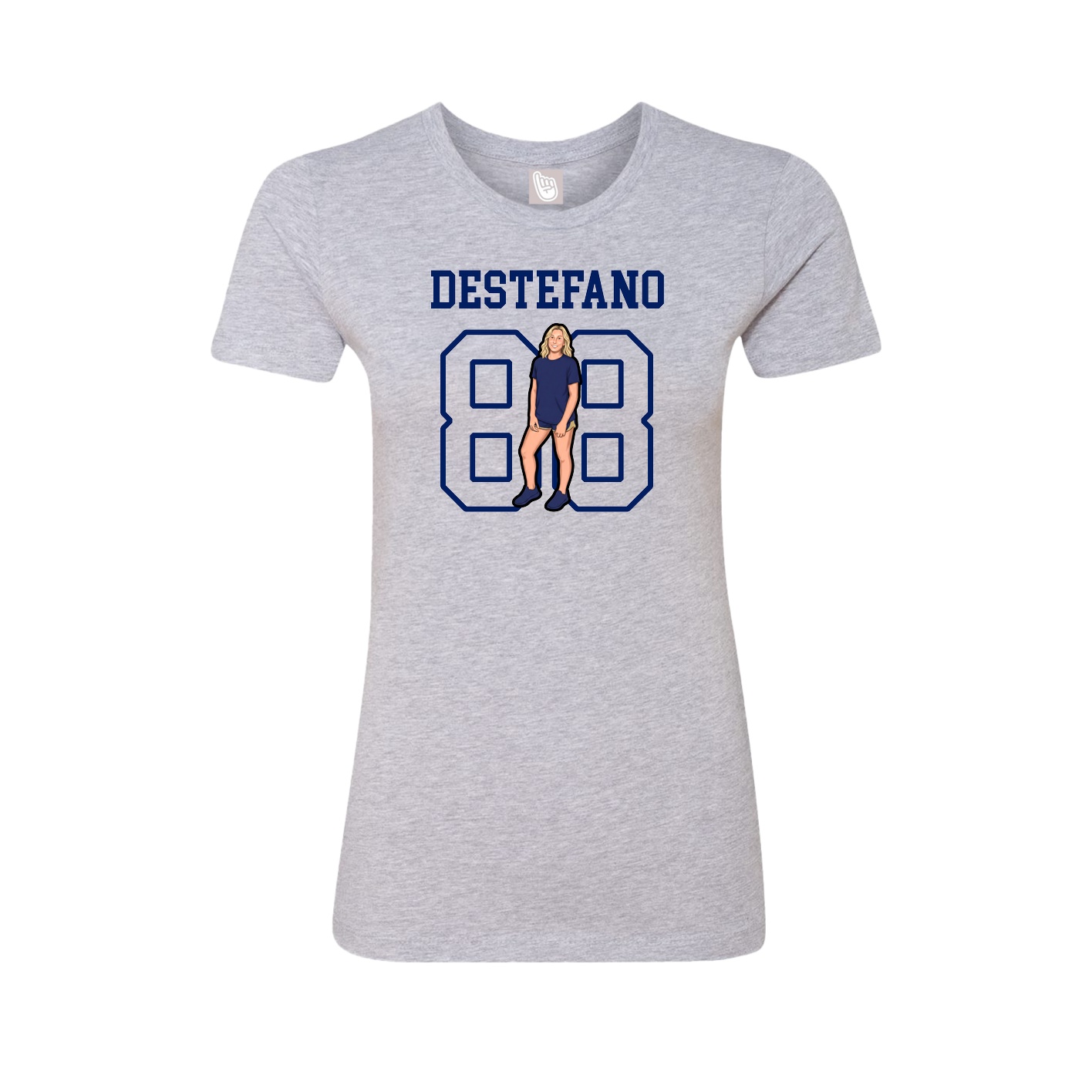 Fitted Women's Tee — Shirsey in Grey