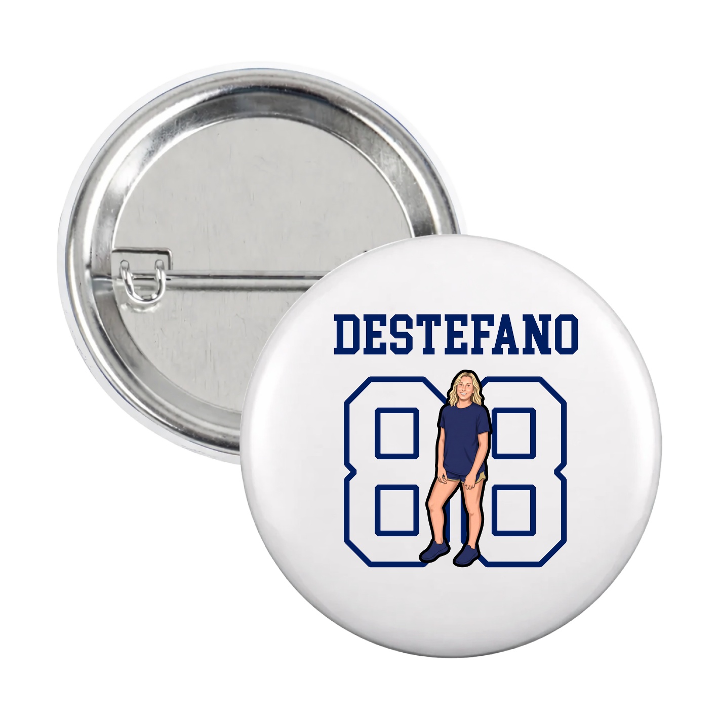 Game Day Button — Shirsey in White