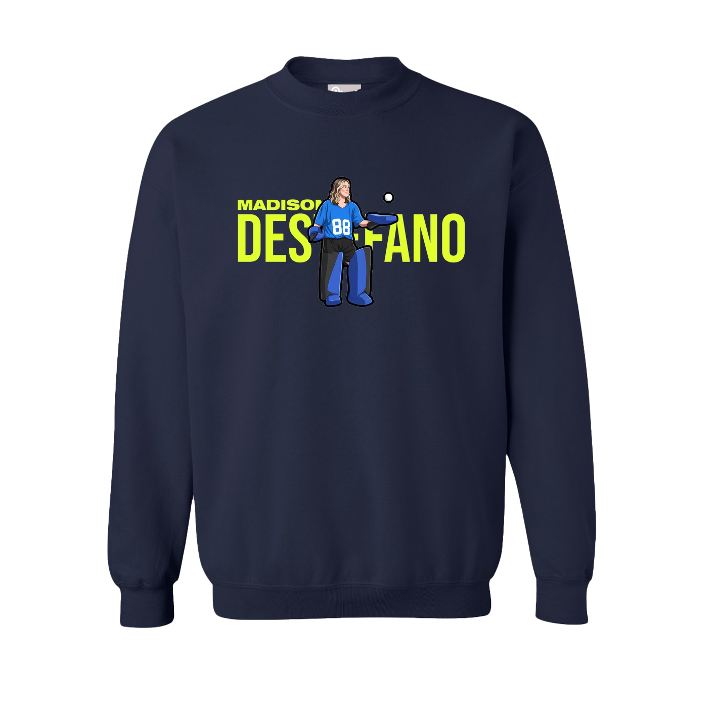 Fleece Crew — Player Name in Navy