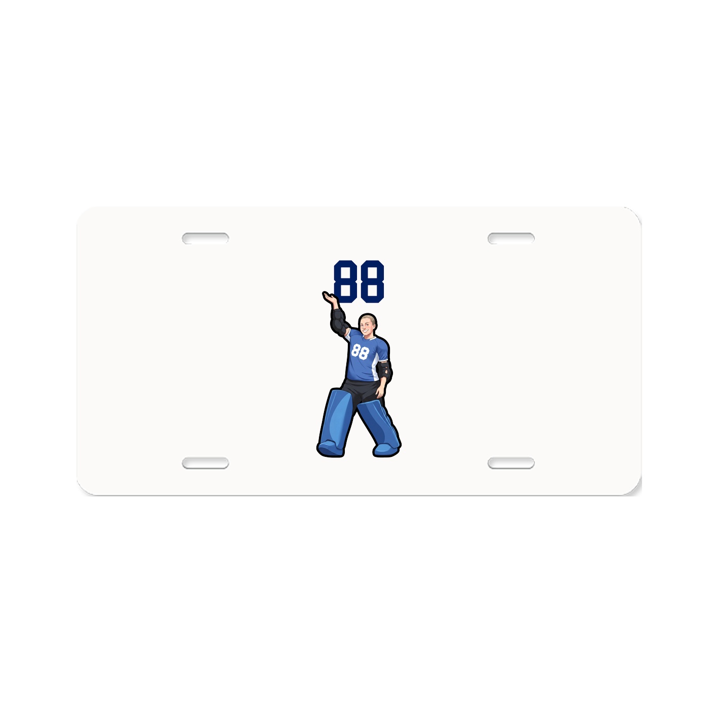 License Plate — Number Top in Classic