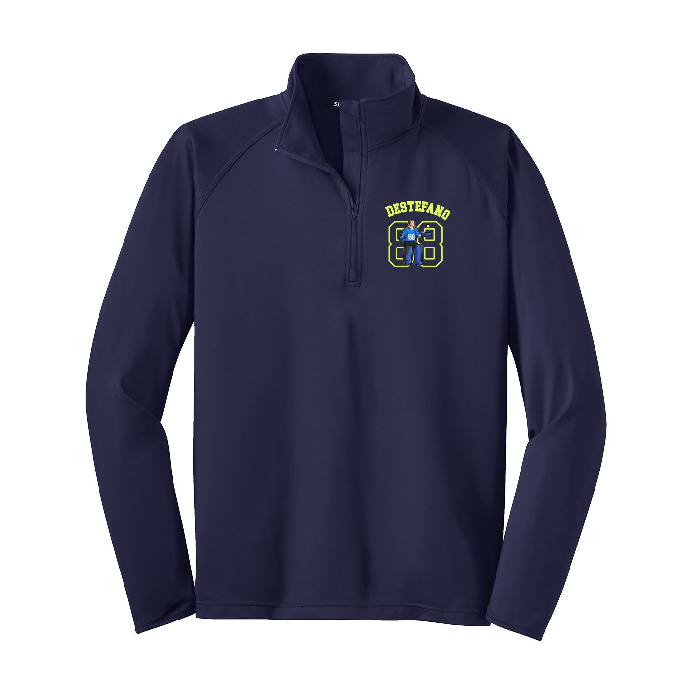 Q-Zip Pullover — Shirsey Arch in Navy