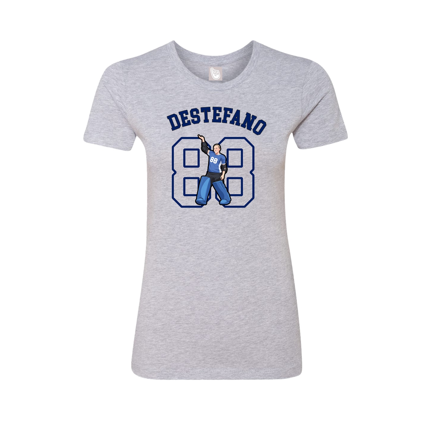 Fitted Women's Tee — Shirsey Arch in Grey