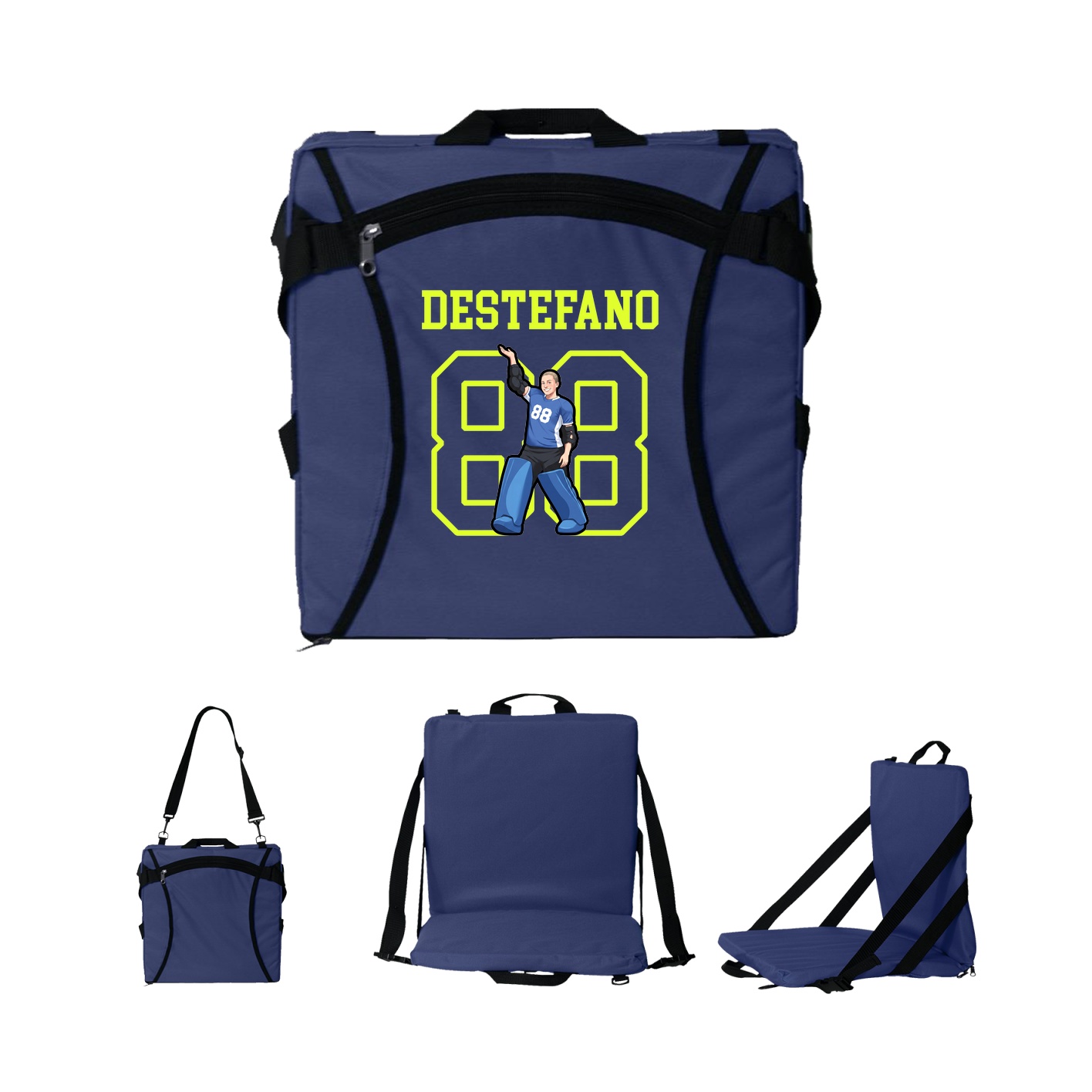 Folding Stadium Seat — Shirsey in Navy