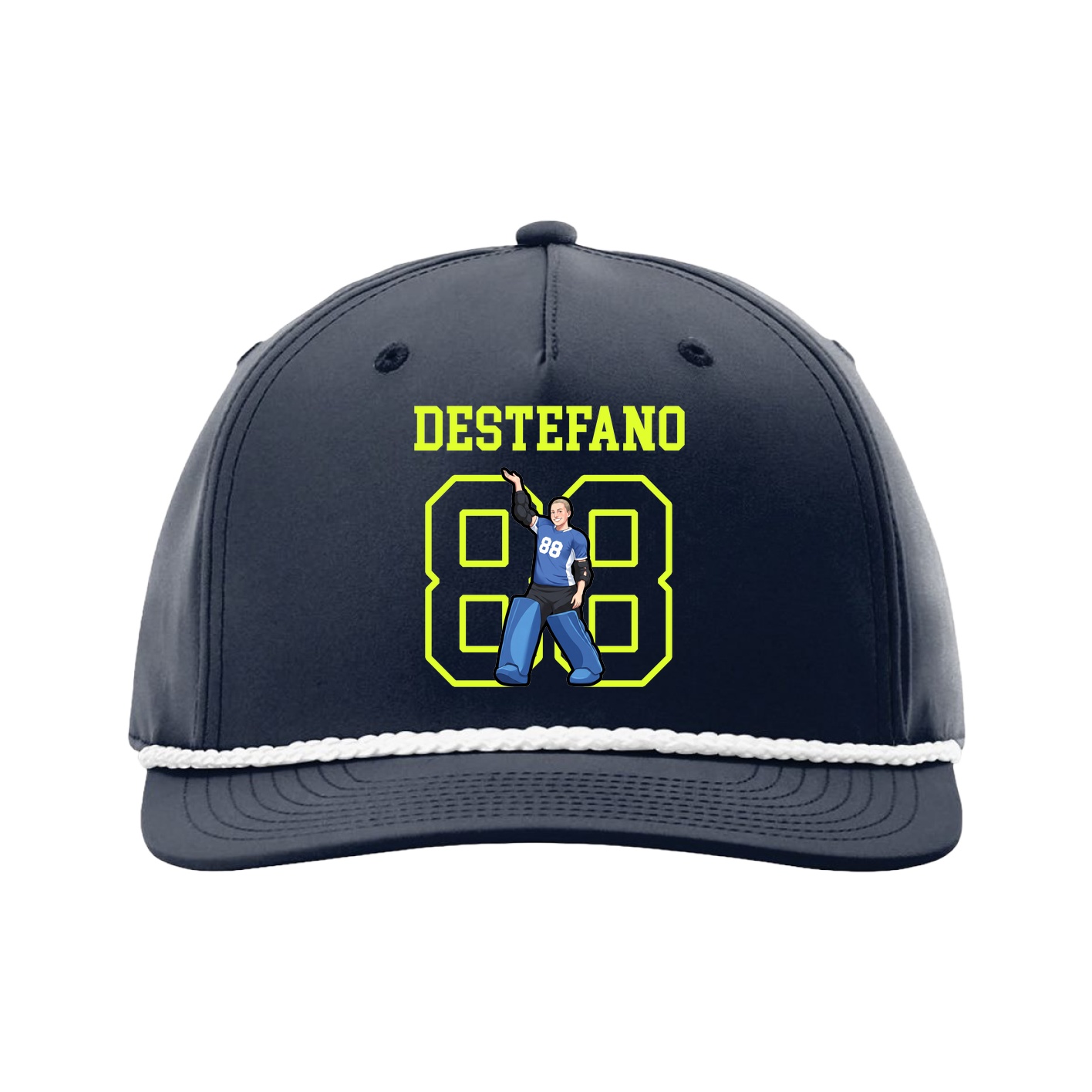 Five-Panel Classic Rope Cap — Shirsey in Navy
