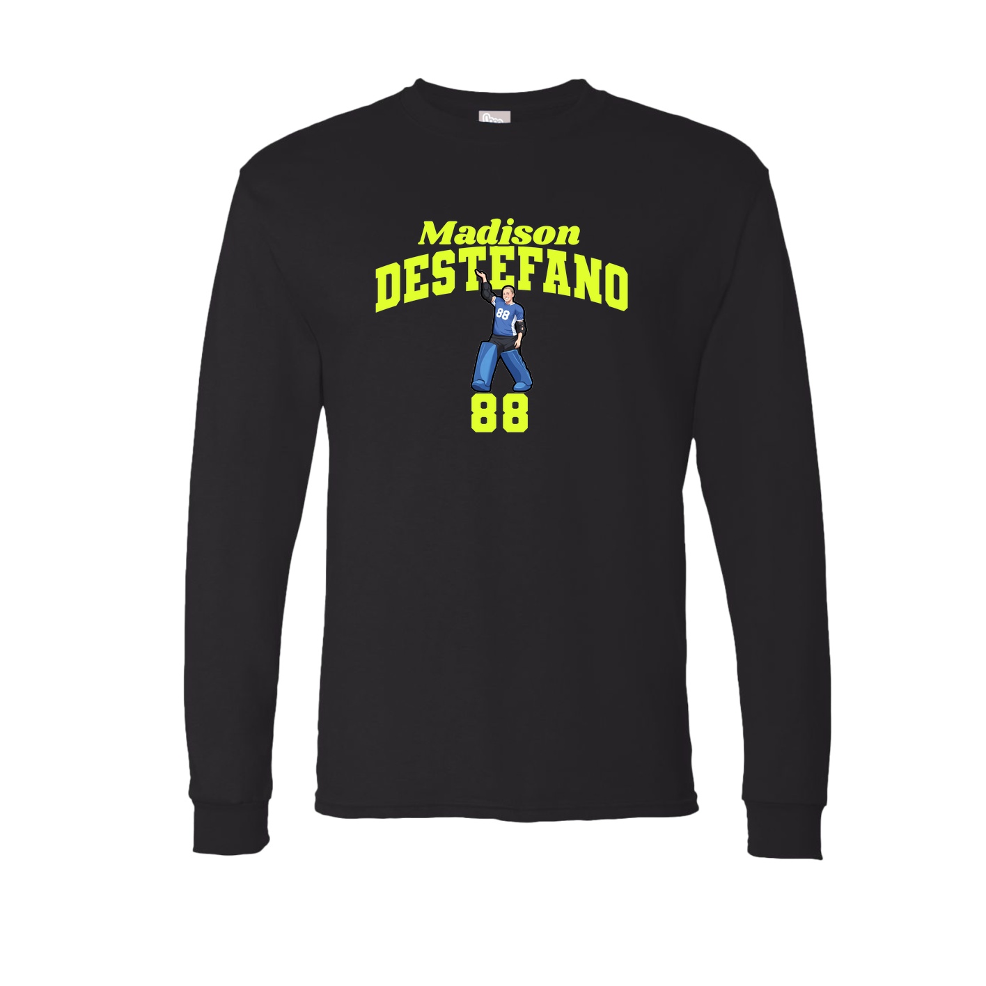 Long Sleeve Tee — Signature Arch in Black