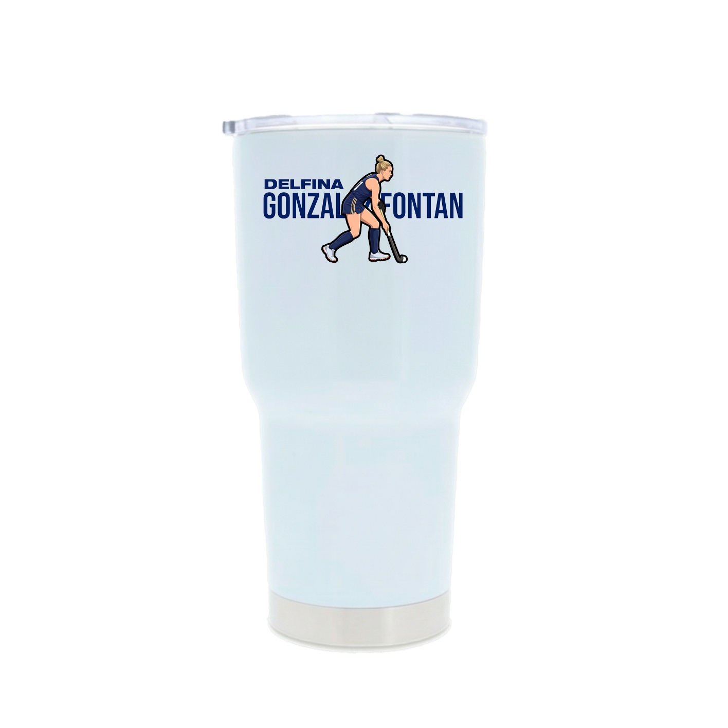 30oz Stainless Steel Tumbler — Player Name in White