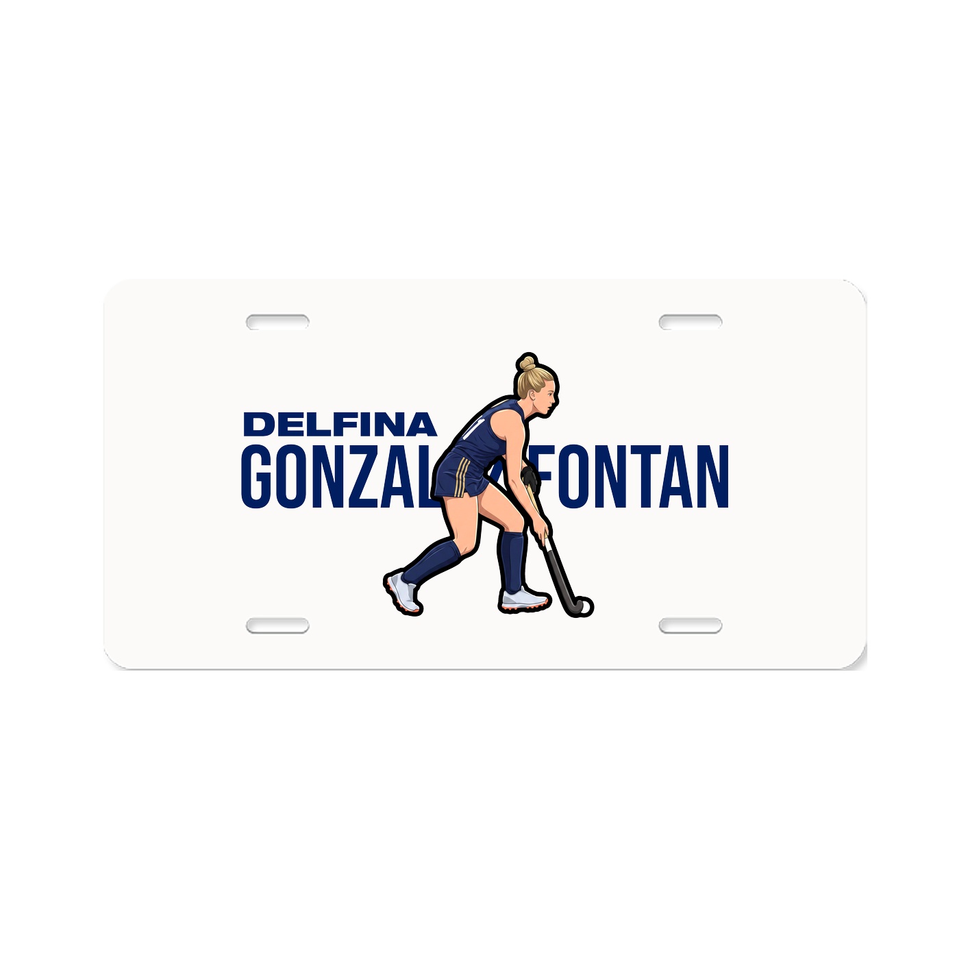 License Plate — Player Name in Classic