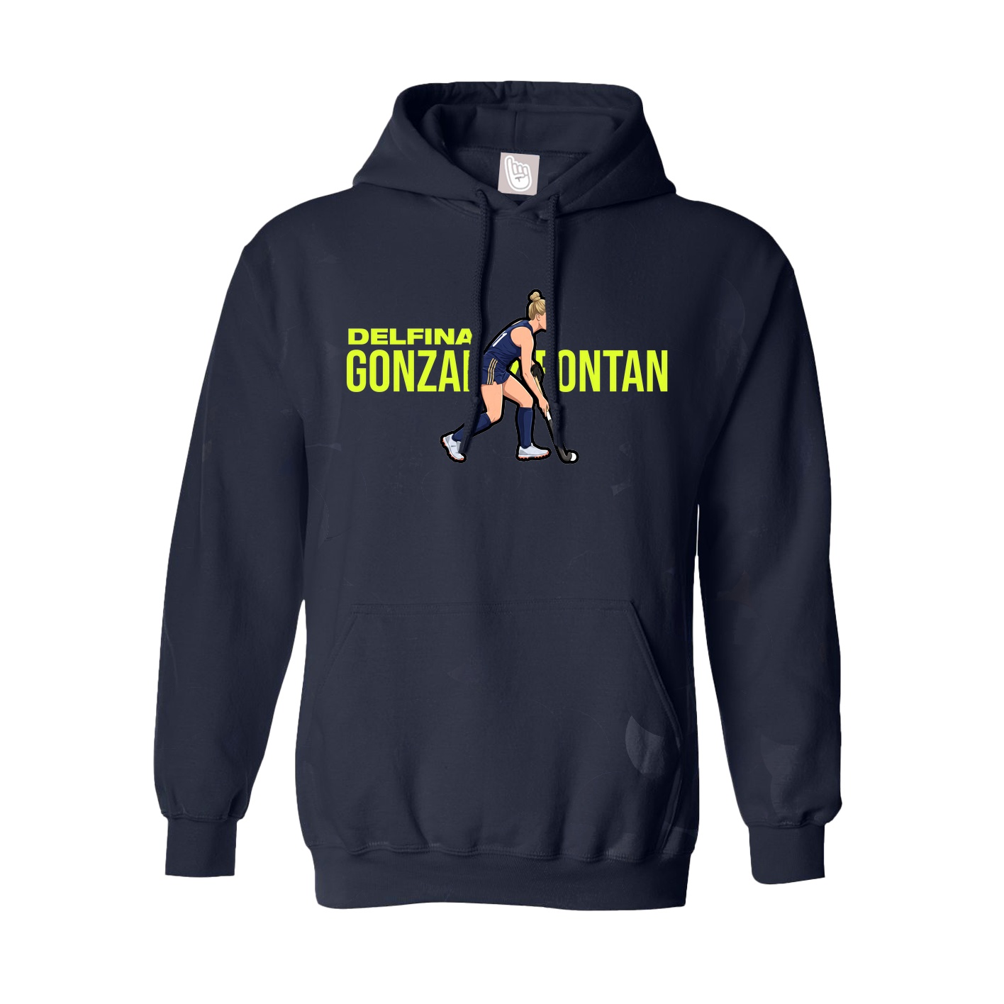 Hoodie — Player Name in Navy