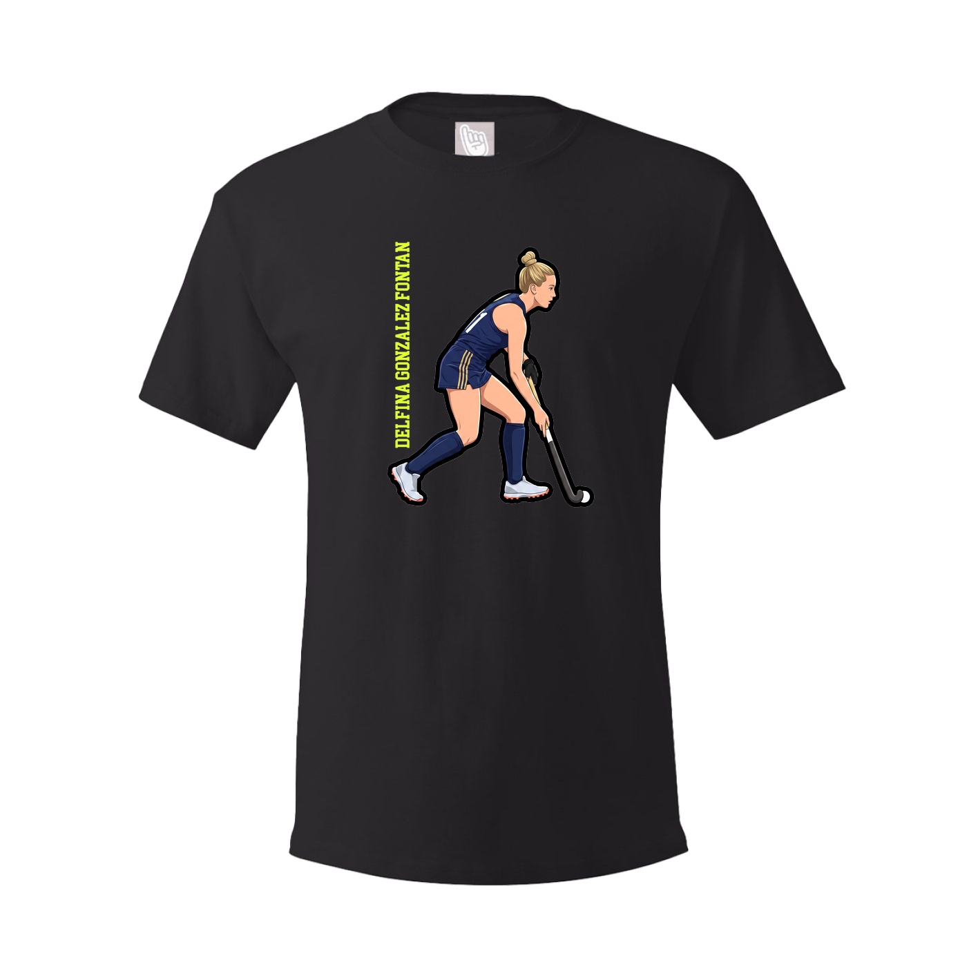 Tee — Name Vertical in Black