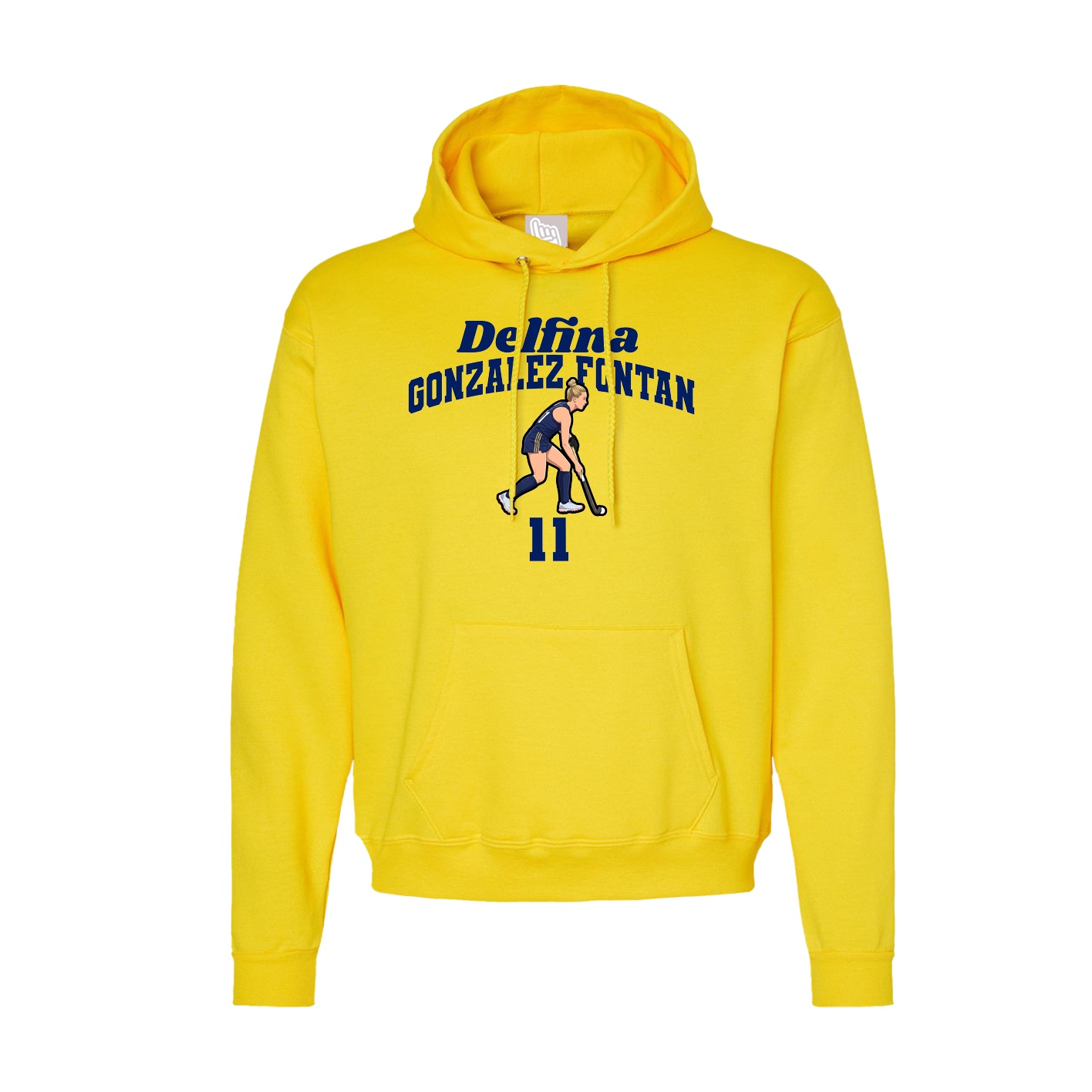 Hoodie — Signature Arch in Yellow