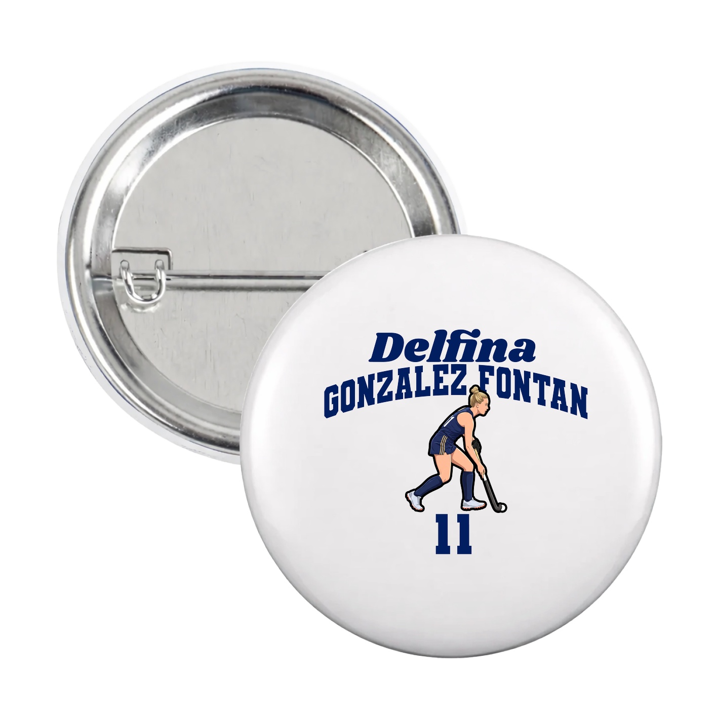 Game Day Button — Signature Arch in White