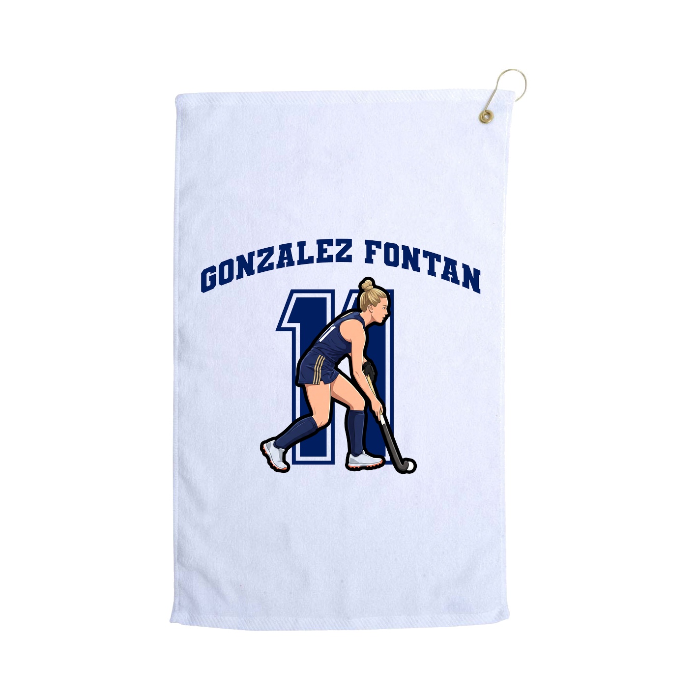 Golf Towel — Number in White