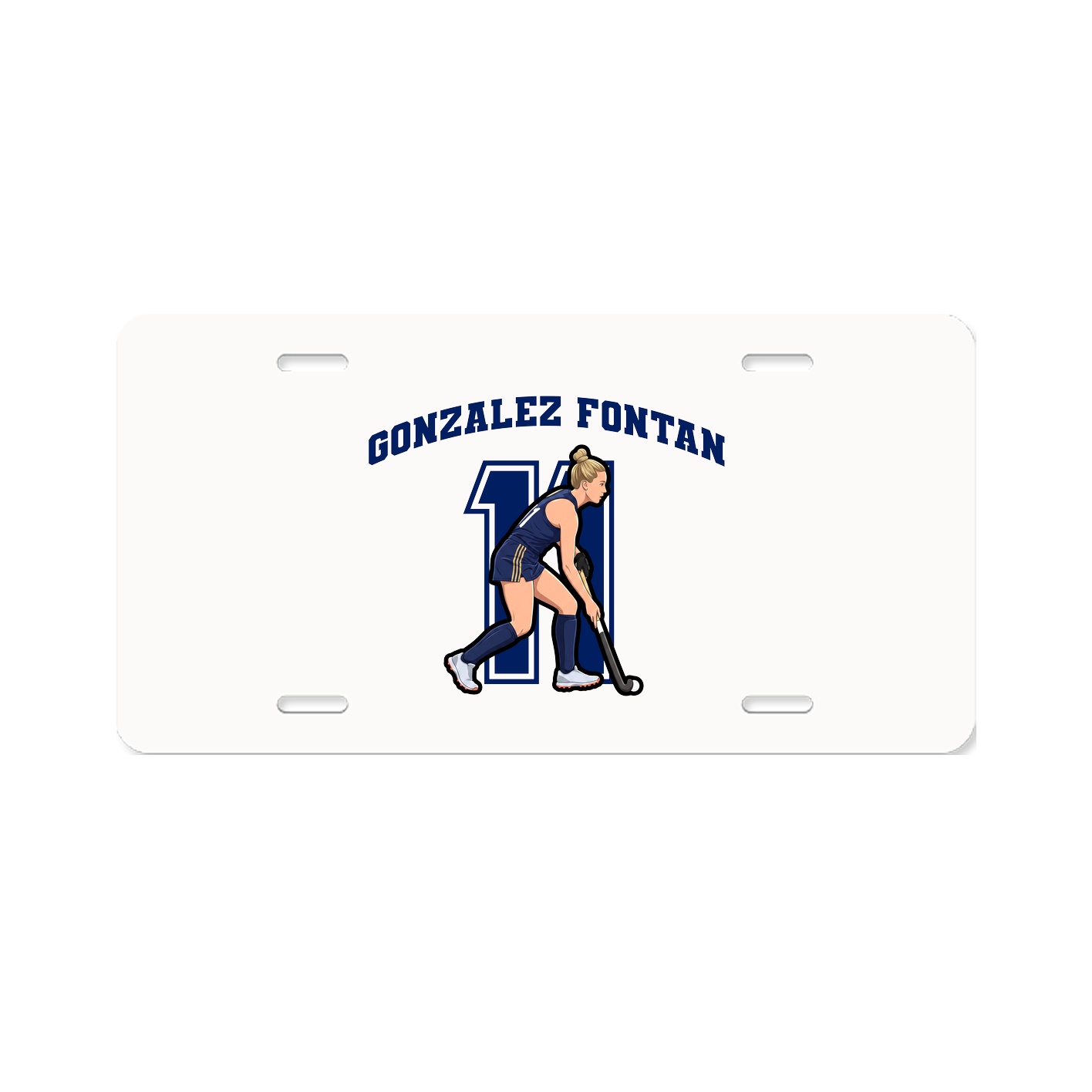 License Plate — Number in Classic