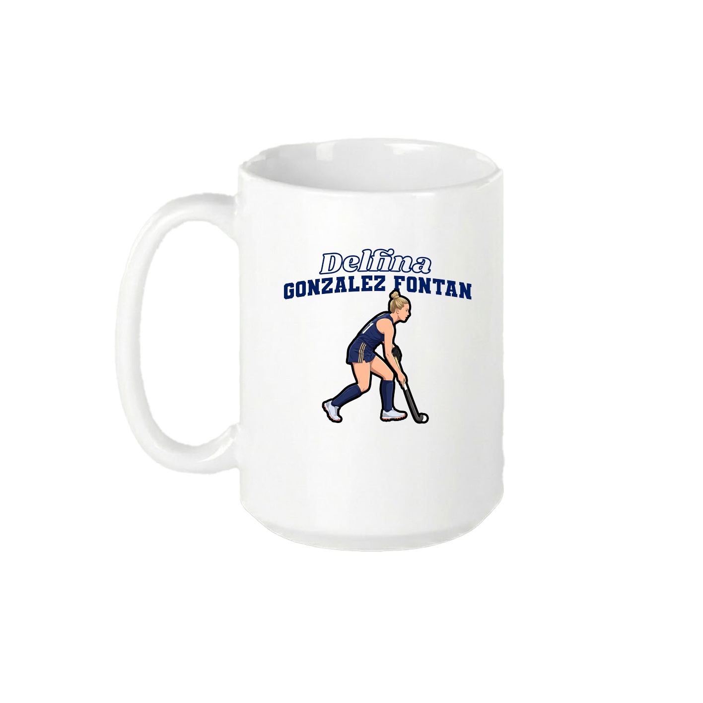 15oz Coffee Mug — Name Arch in White