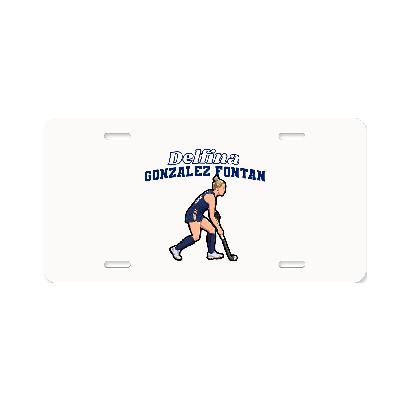 License Plate — Name Arch in Classic