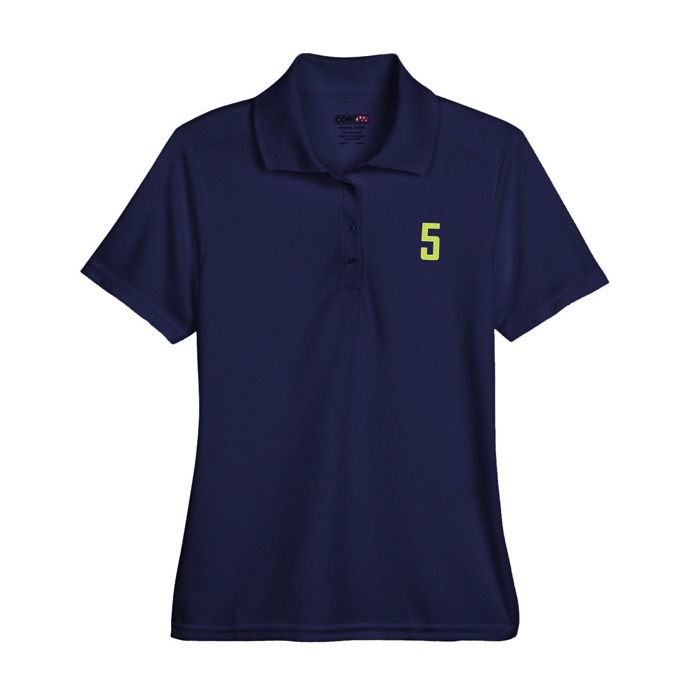 Womens Performance Polo — Front Shirsy in Navy