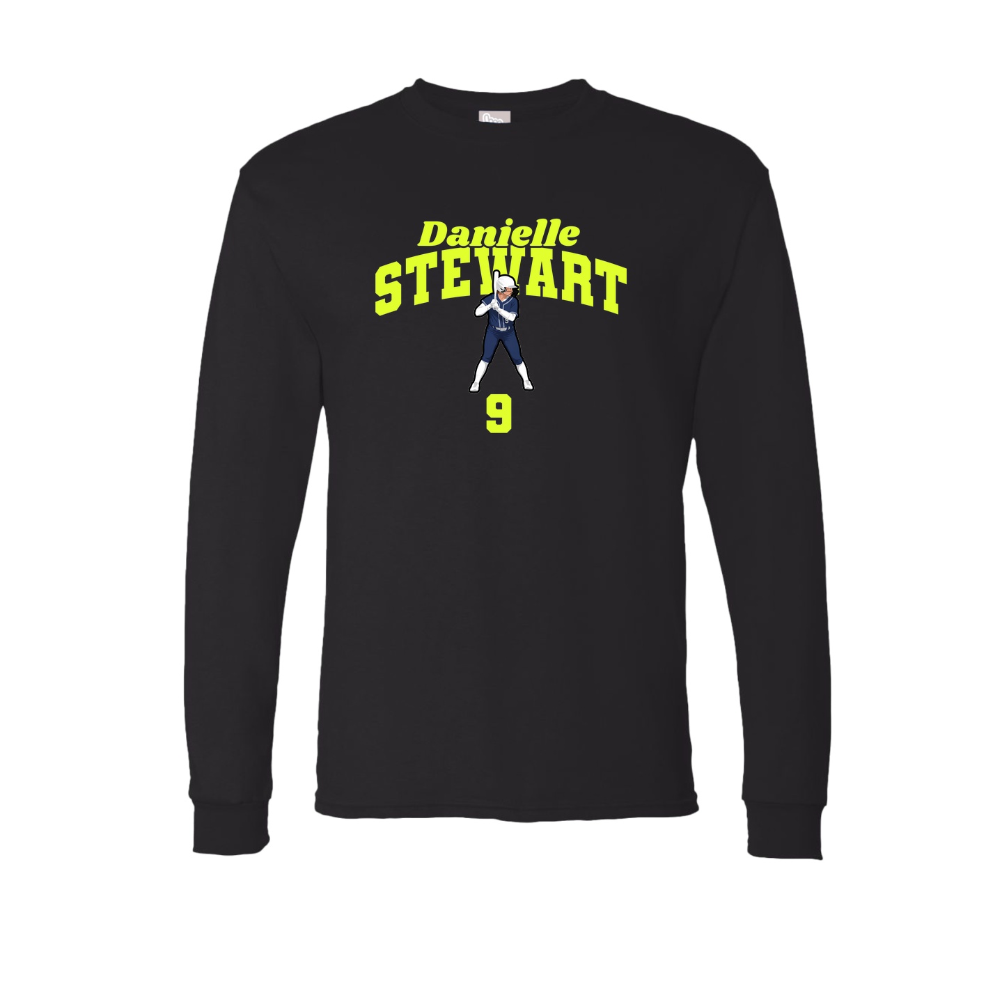 Long Sleeve Tee — Signature Arch in Black