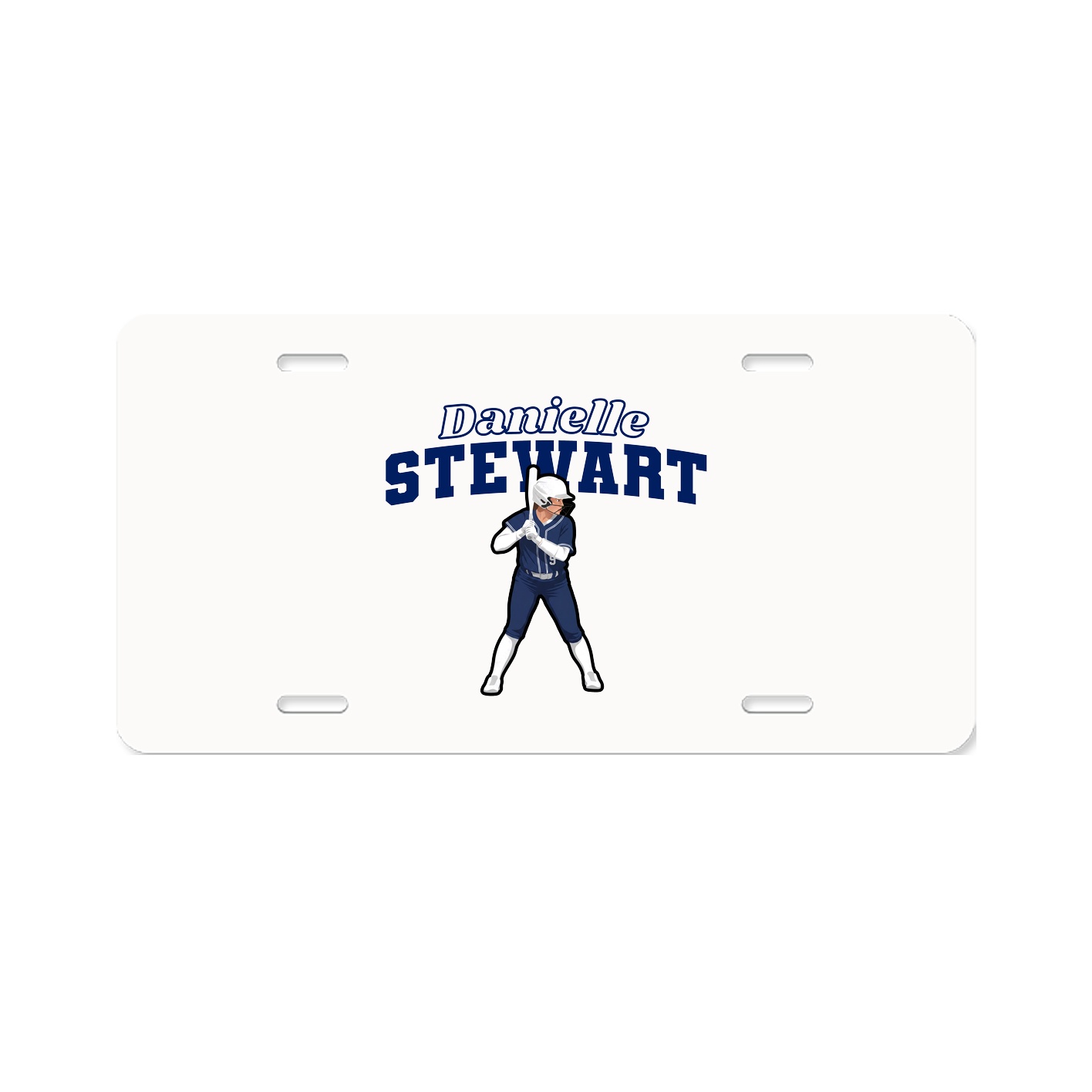 License Plate — Name Arch in Classic