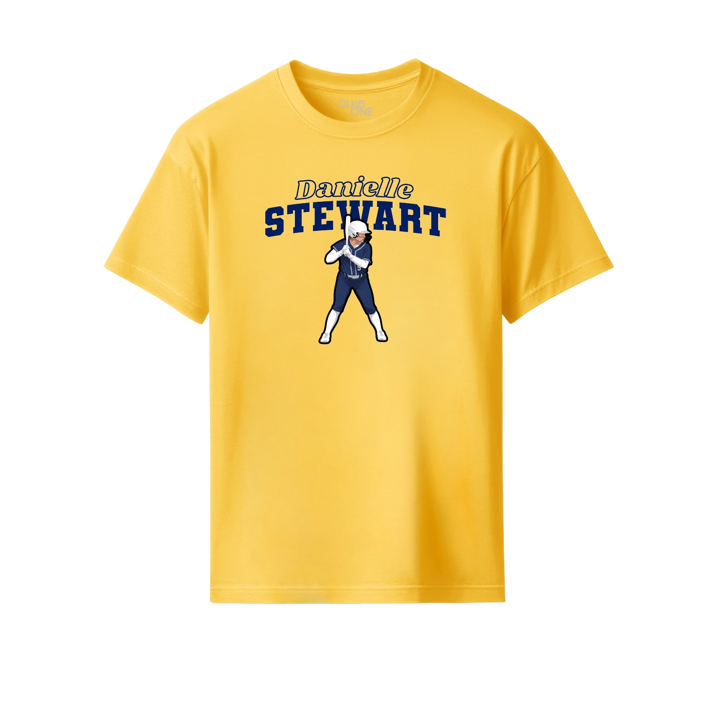 Youth Tee — Name Arch in Yellow