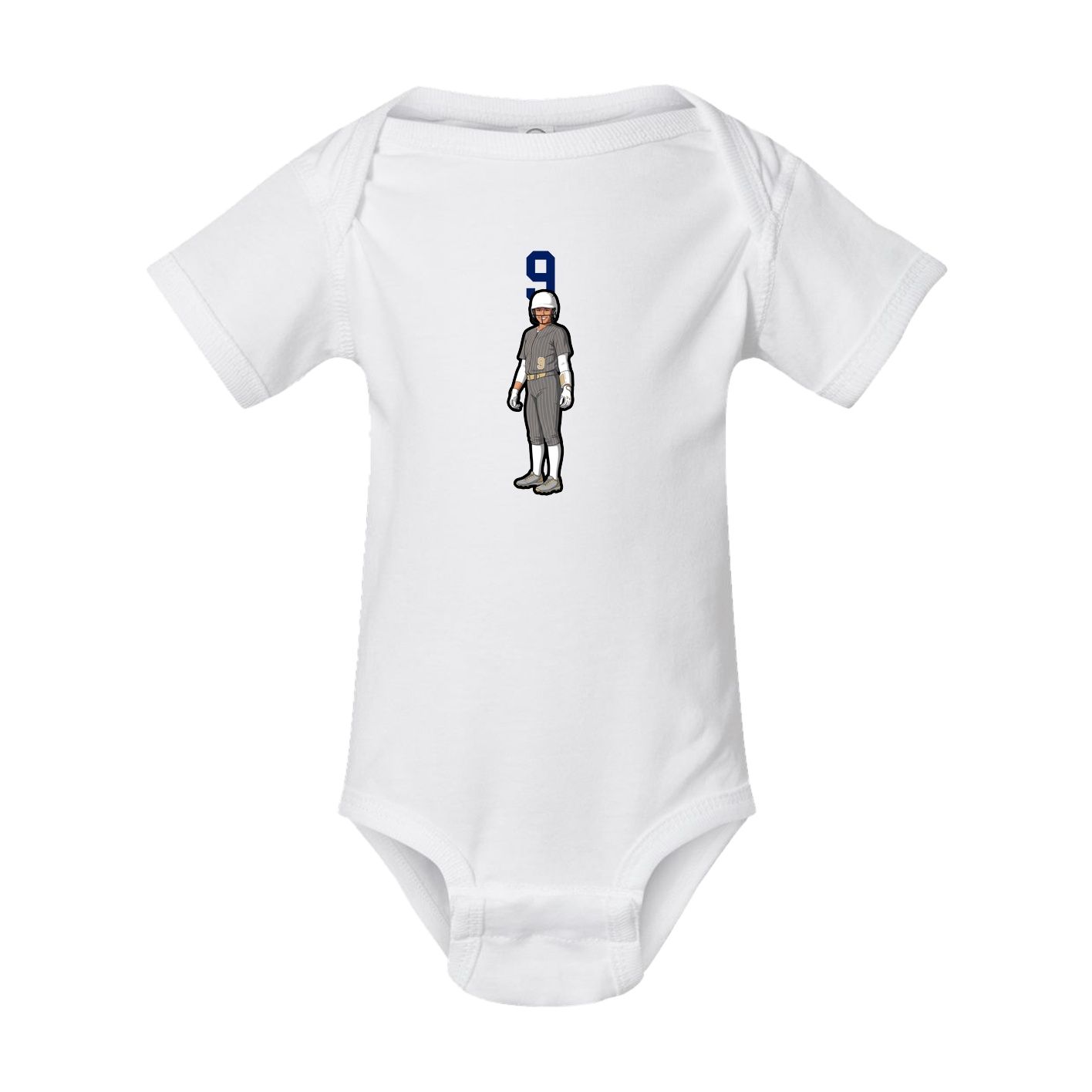 Baby Onesie — Number Top in White