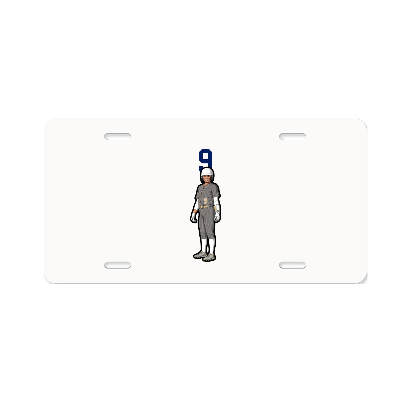 License Plate — Number Top in Classic