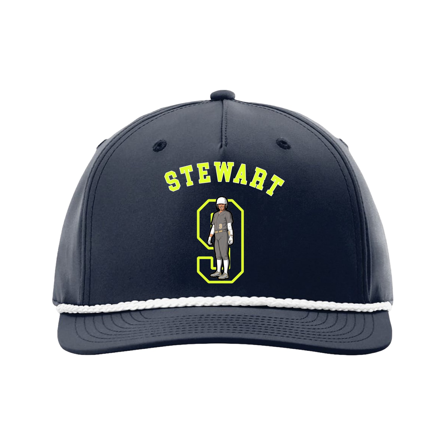 Five-Panel Classic Rope Cap — Shirsey Arch in Navy