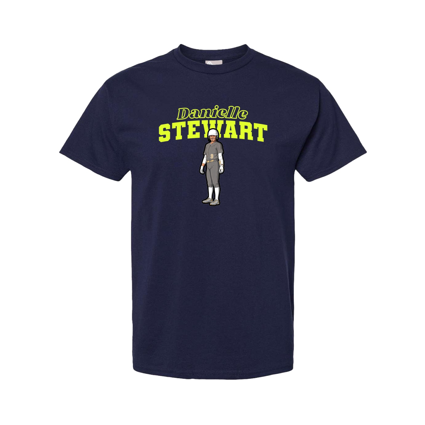 Youth Tee — Name Arch in Navy