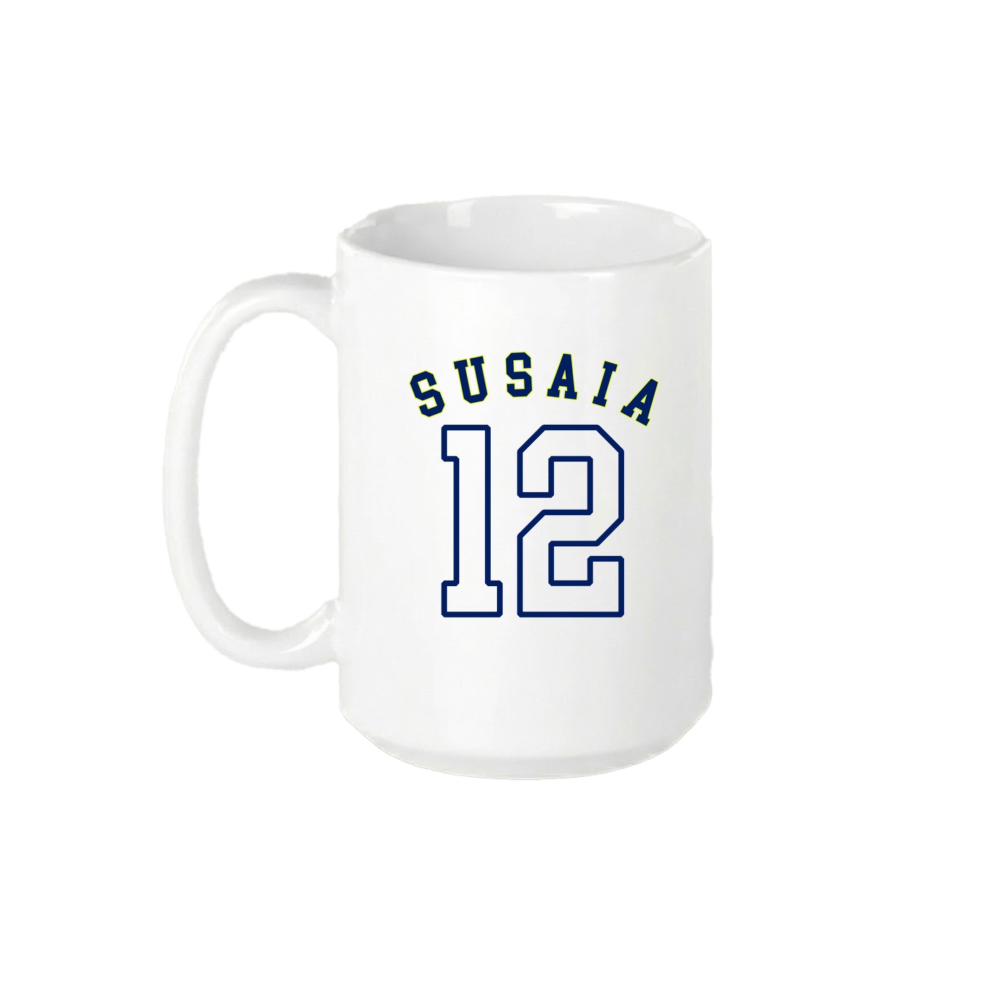 15oz Coffee Mug — Shirsey Arch in White
