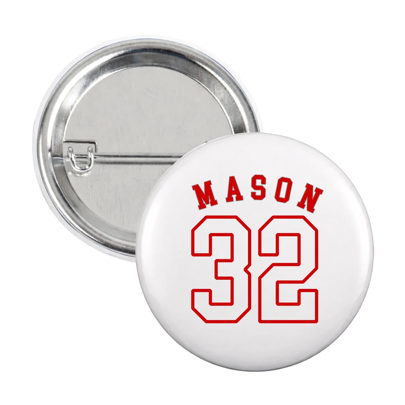 Game Day Button — Shirsey Arch in White