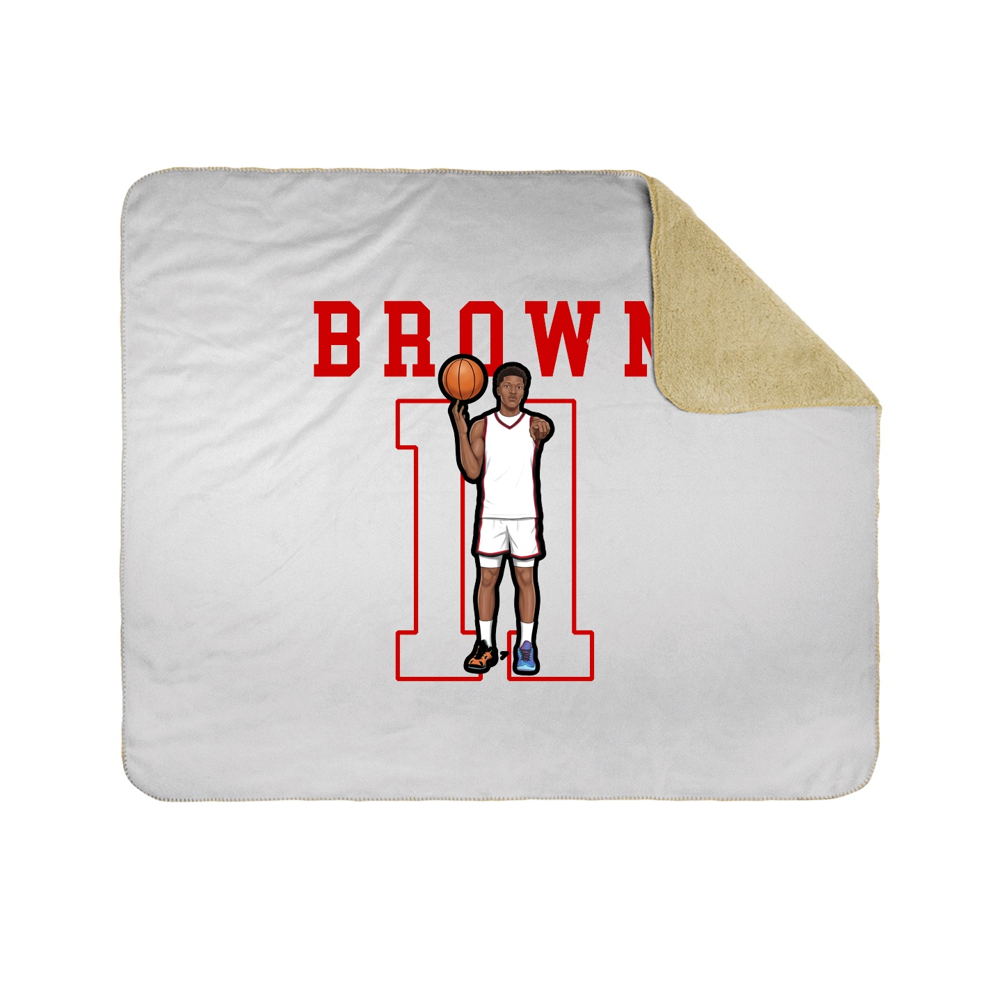 50x60 Sherpa Lined Throw Blanket
