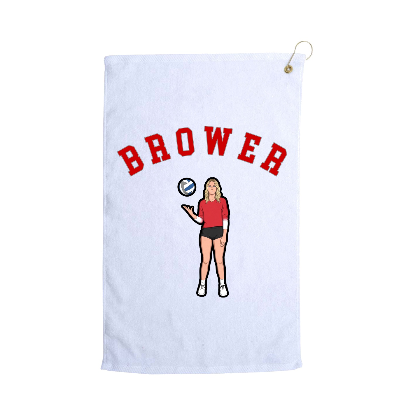 Golf Towel — Shirsey Arch in White