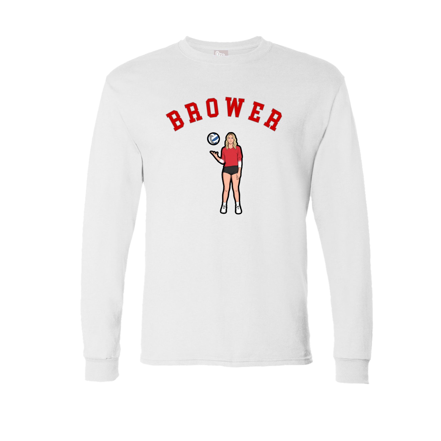 Long Sleeve Tee — Shirsey Arch in White