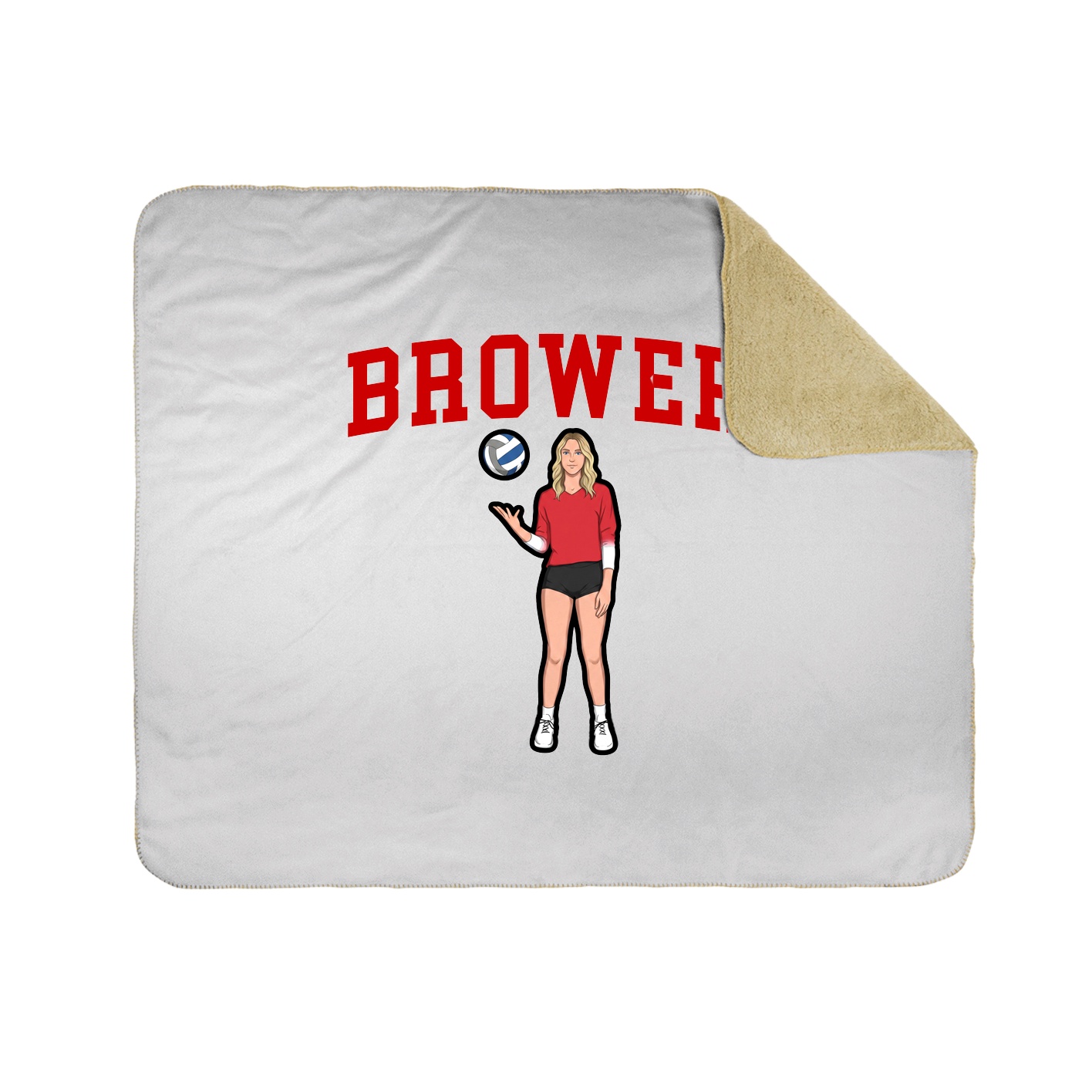 Throw Blanket — Shirsey in White