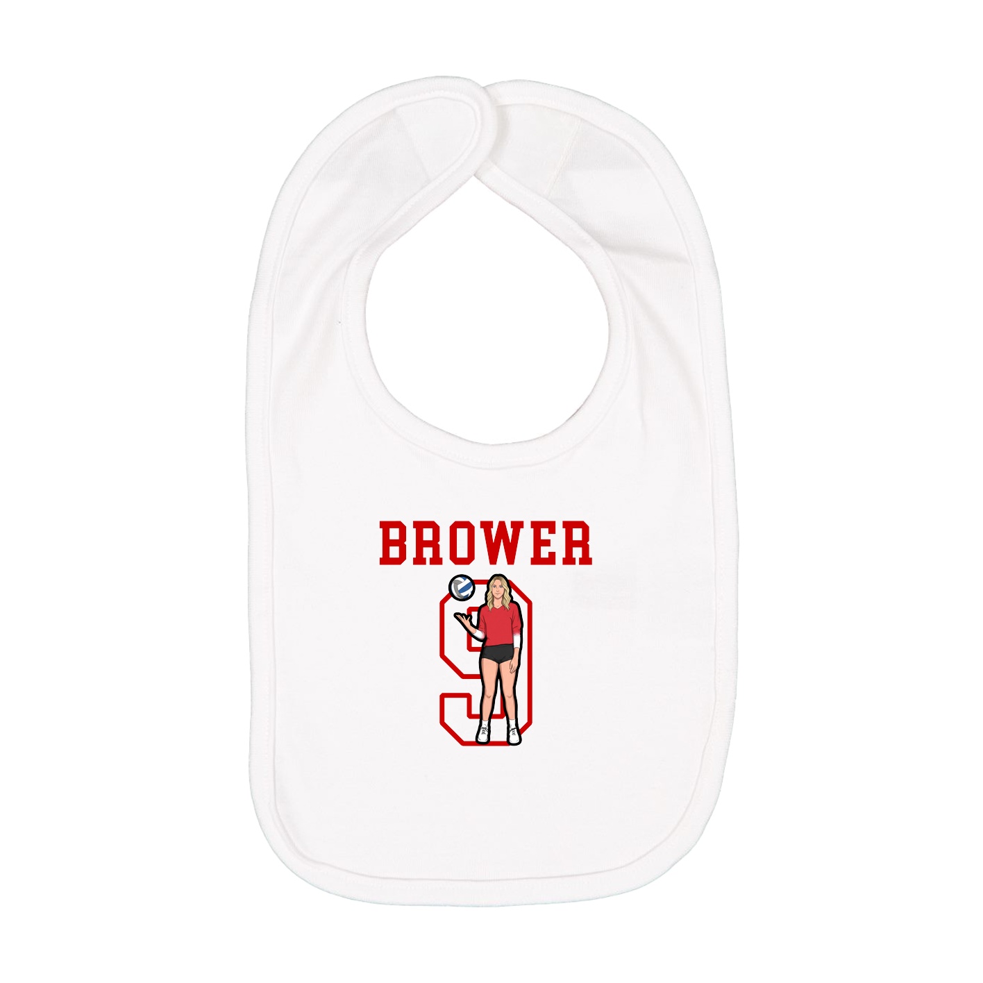 Infant Bib — Shirsey in White
