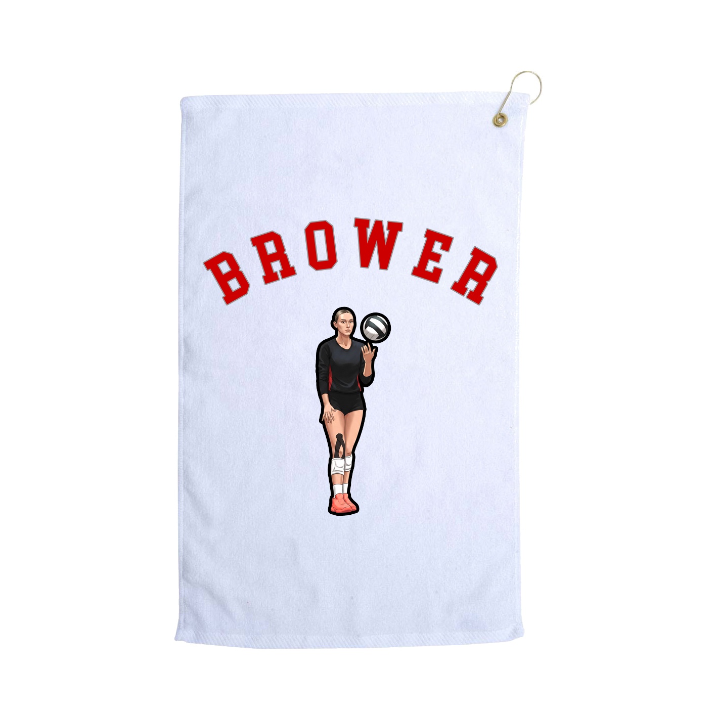 Golf Towel — Shirsey Arch in White