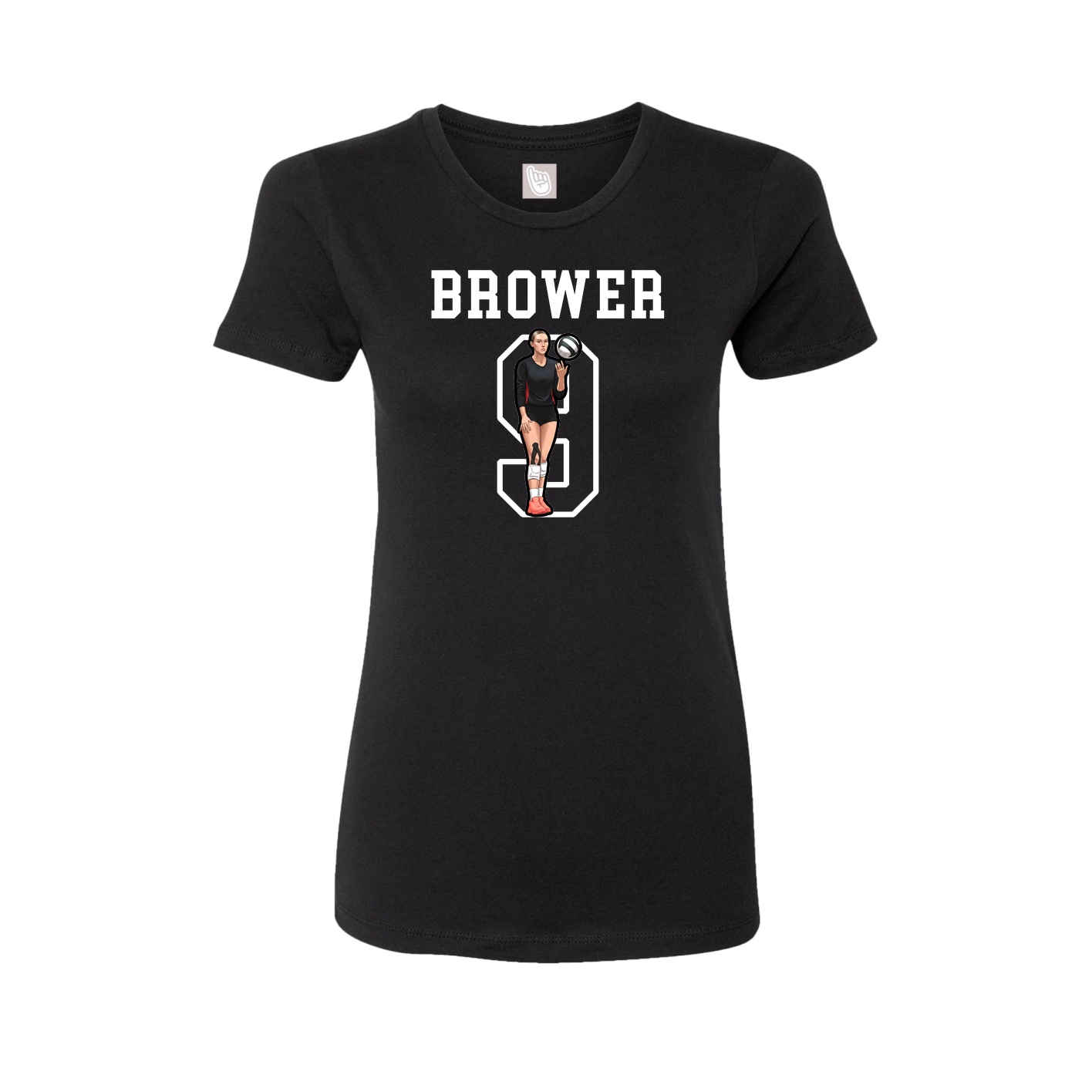 Fitted Women's Tee — Shirsey in Black