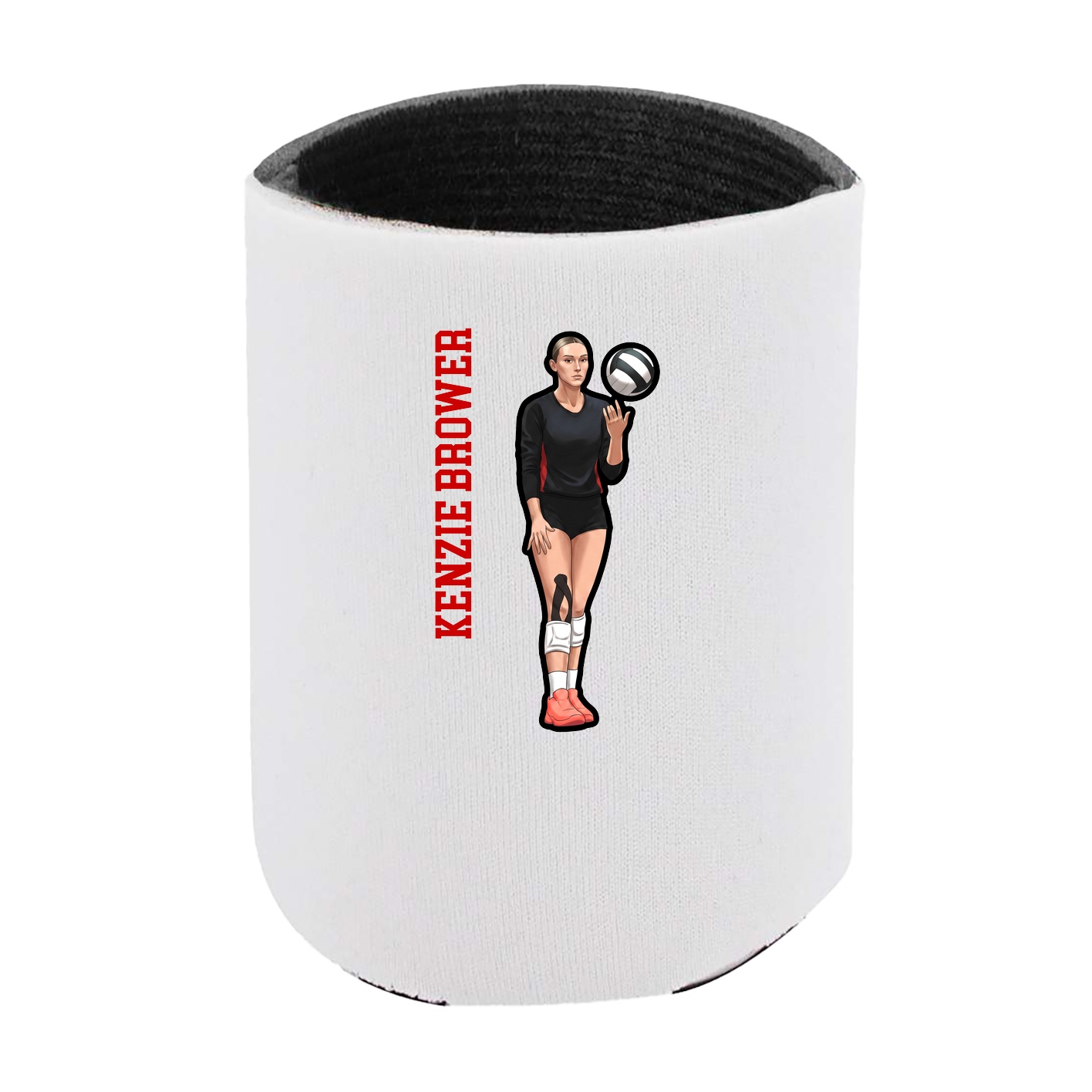 Can Holder — Name Vertical in White